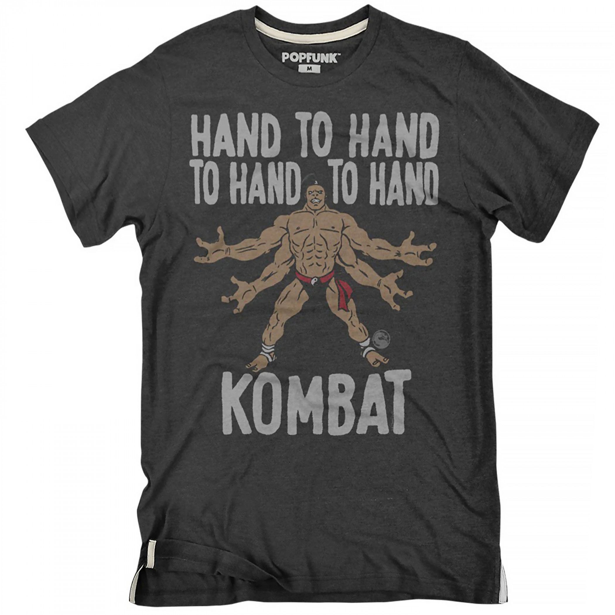 Mortal Kombat Goro Hand to Hand Kombat T-Shirt, Grey
