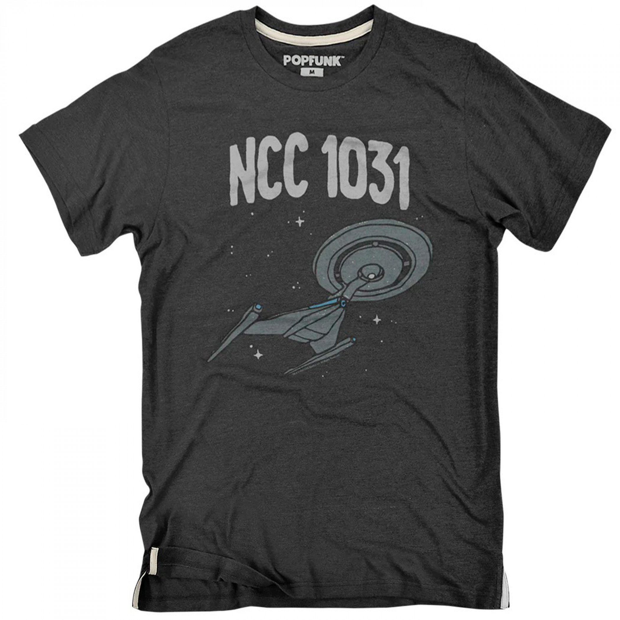 Star Trek USS Discovery NCC-1031 Starship T-Shirt, Grey