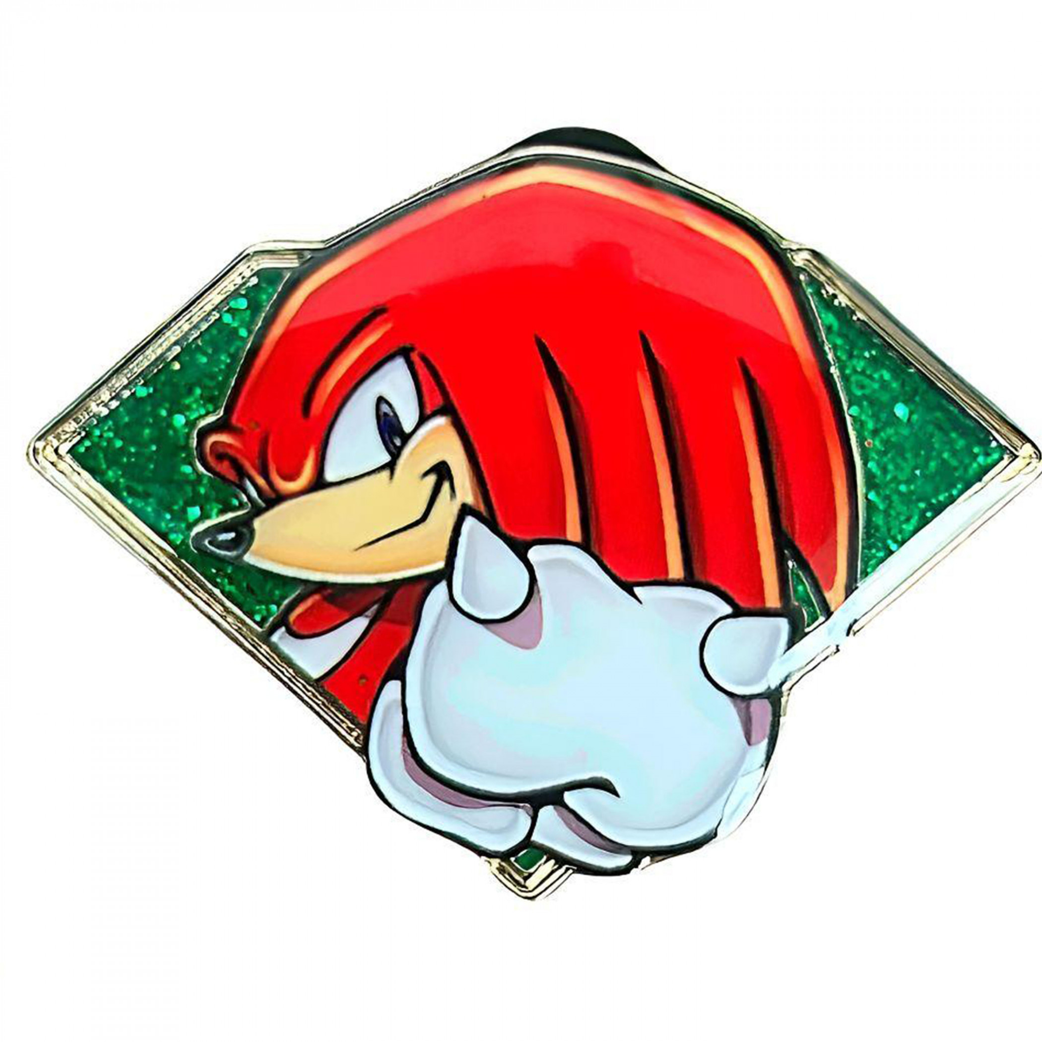 Sonic the Hedgehog Golden Series 2: Emerald Knuckles Enamel Pin, Multi-Color