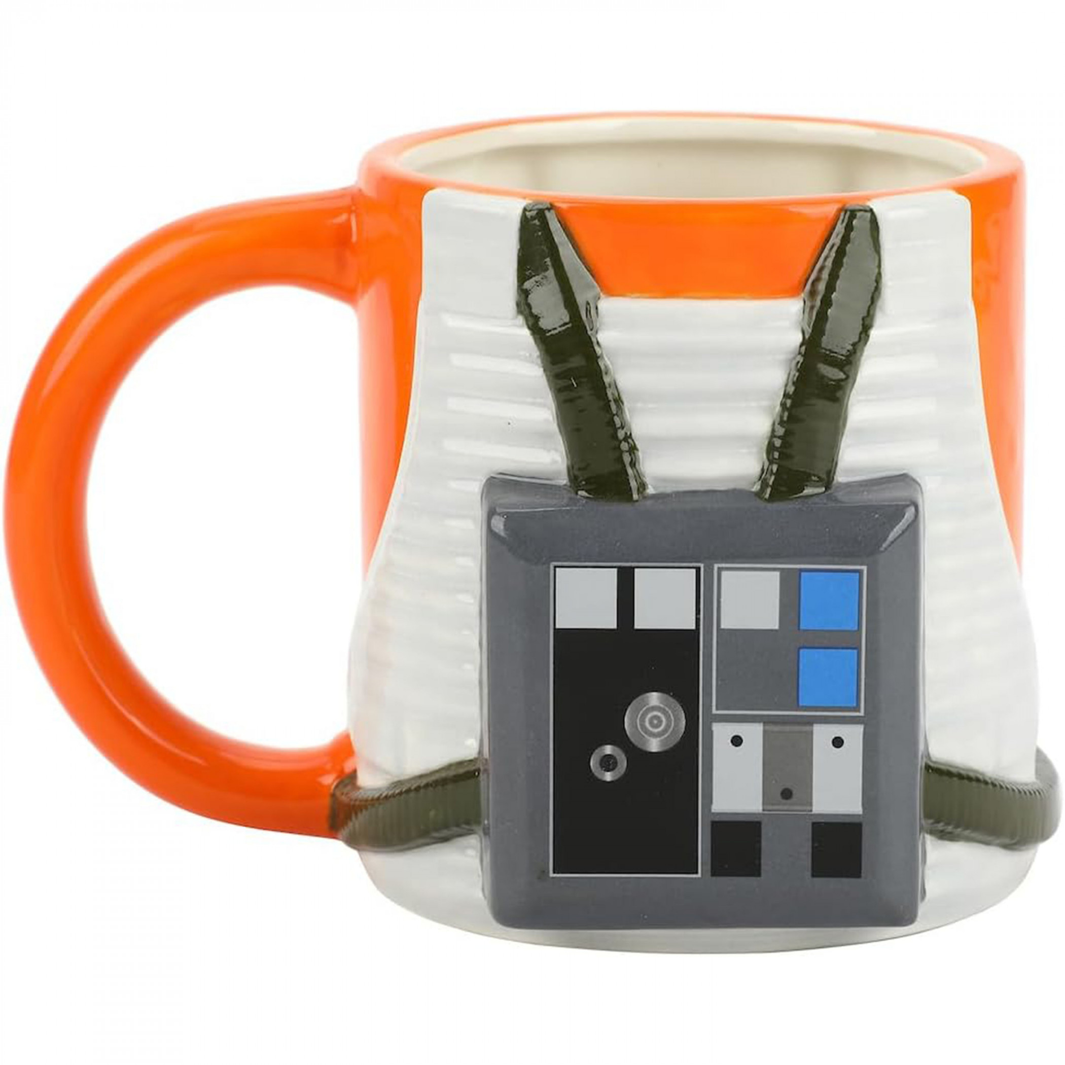 Star Wars Rebel Pilot 18 Oz Sculpted Ceramic Mug, Multi-Color