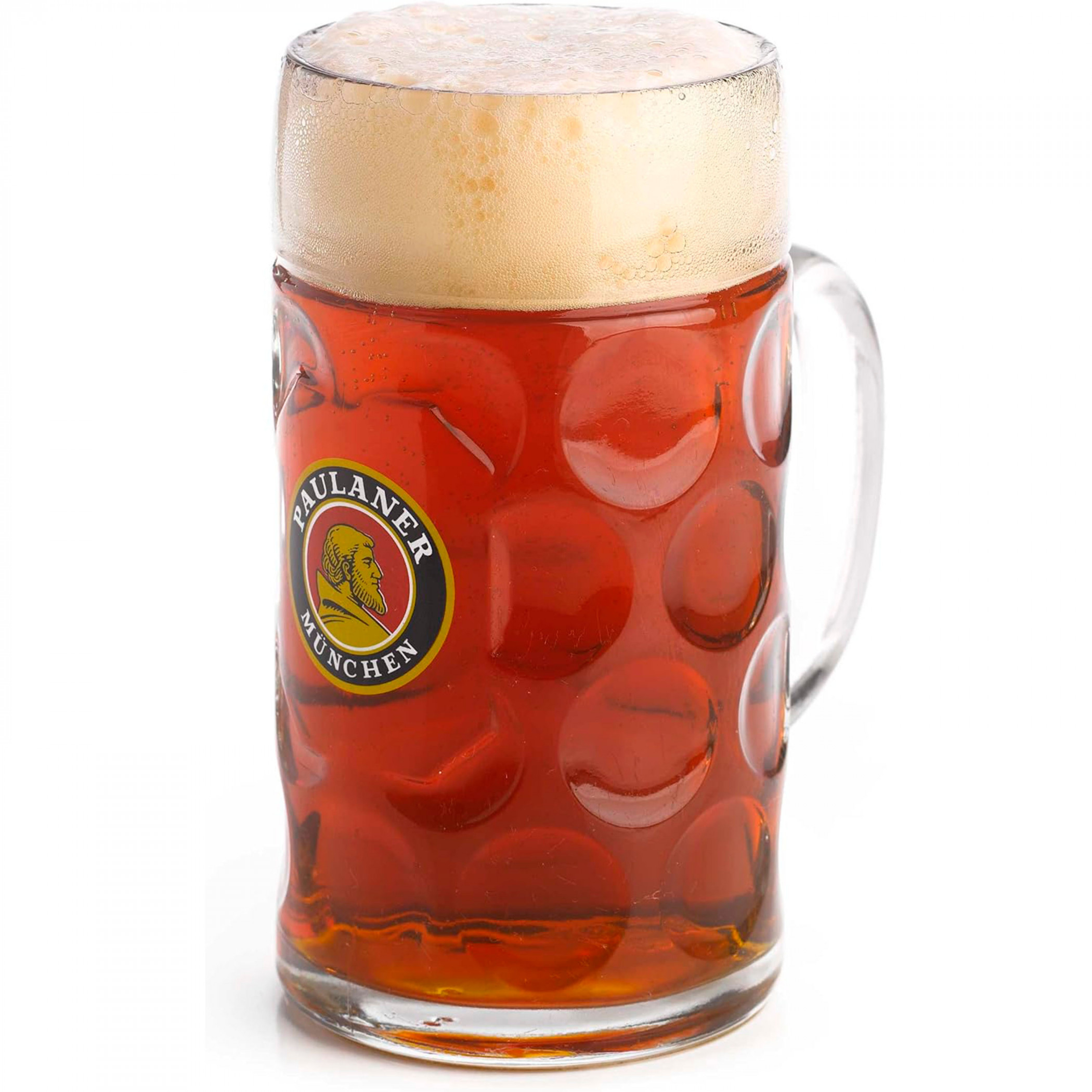 Paulaner Munchen Krug Dimpled Stein 1 liter Mug