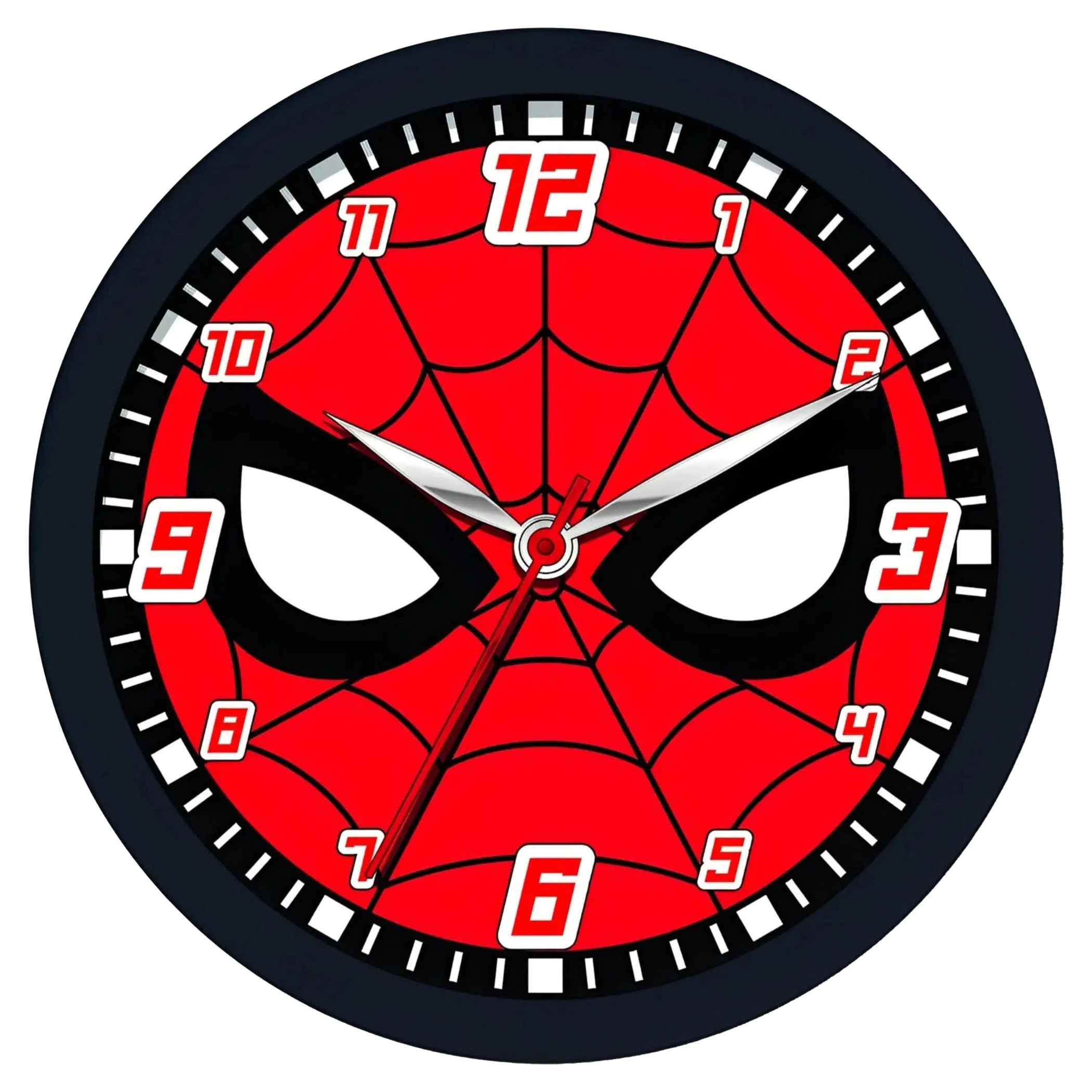 Spider-Man Mask Logo 10' Wall Clock, Multi-Color