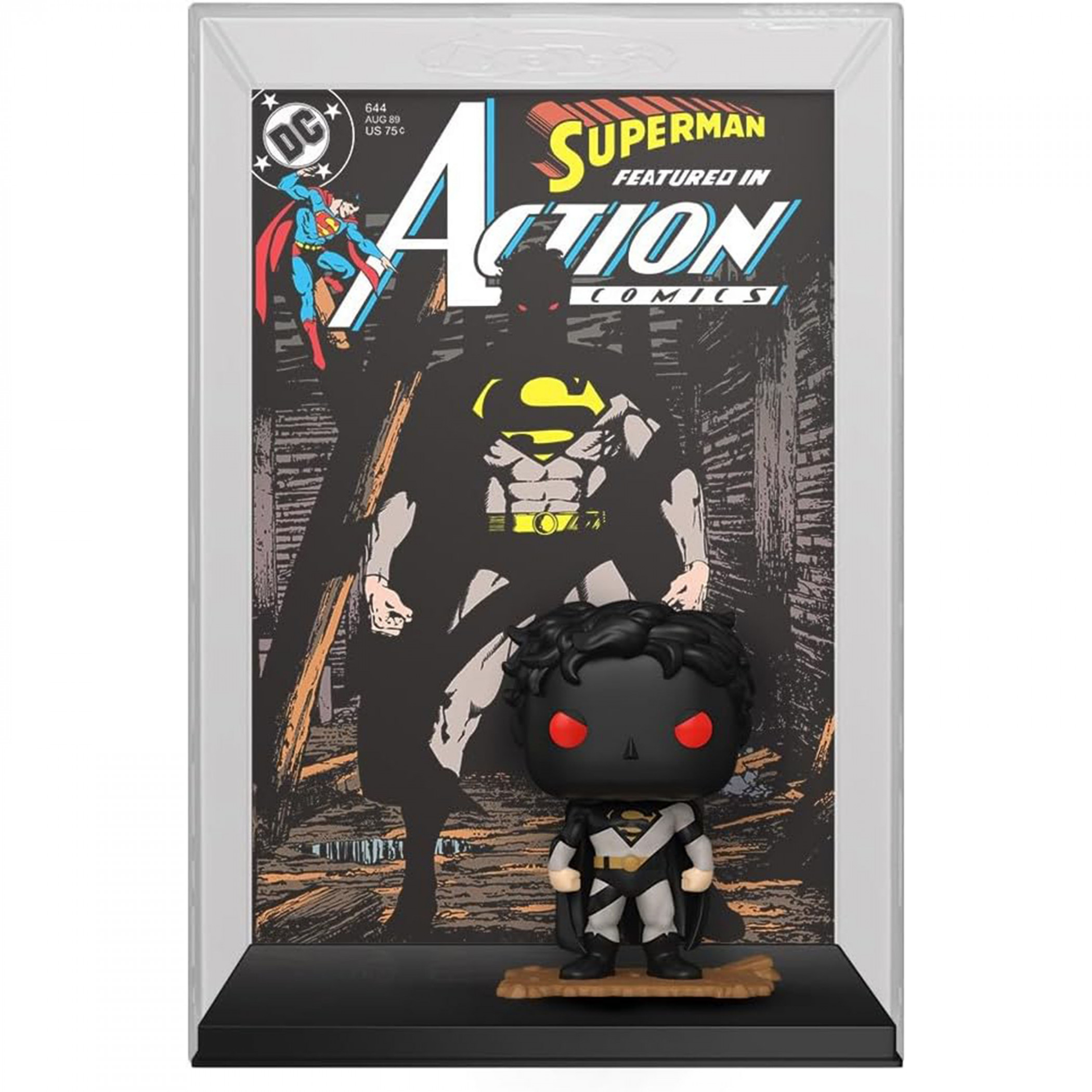 Superman Action Comics #644 Comic Cover Funko Pop! in Display Case, Multi-Color