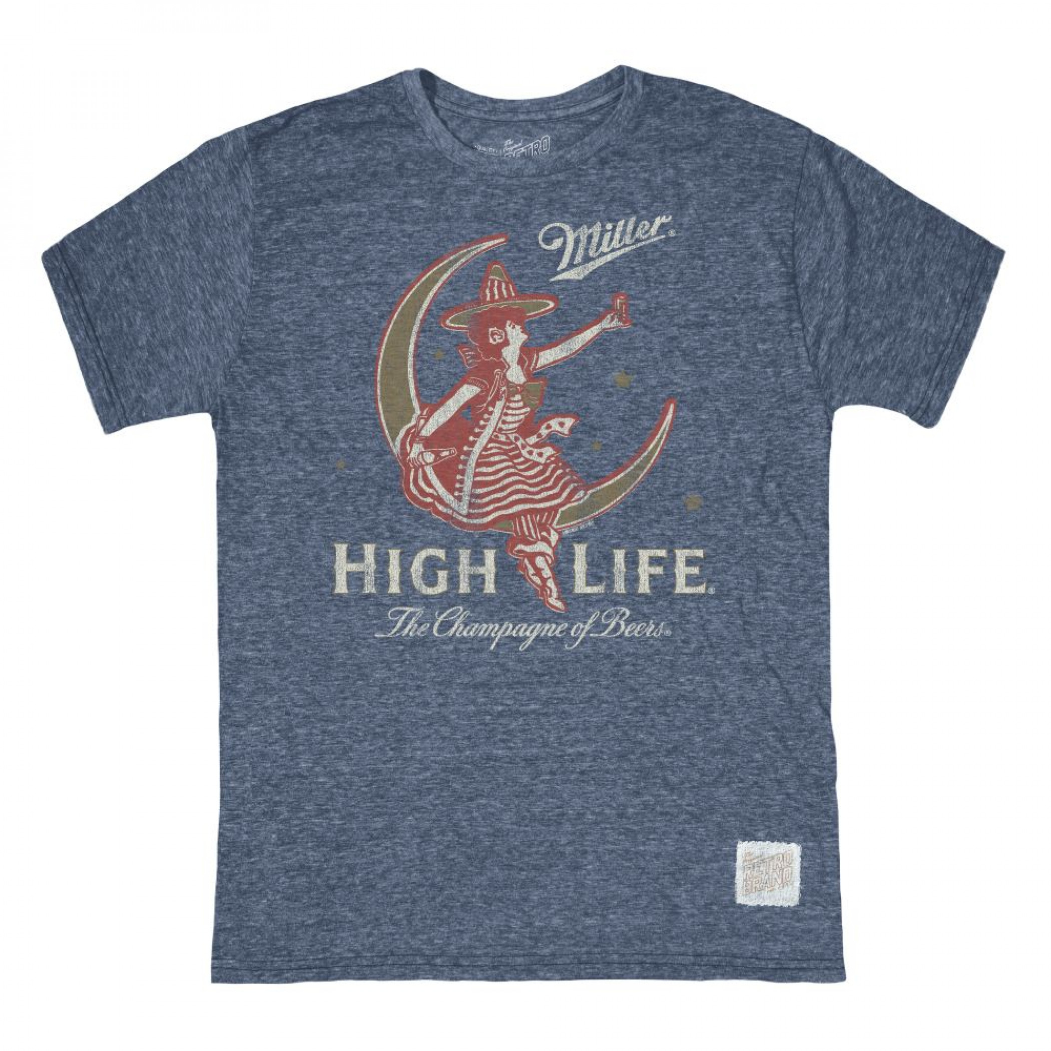 Miller High Life Girl in the Moon Triblend T-Shirt