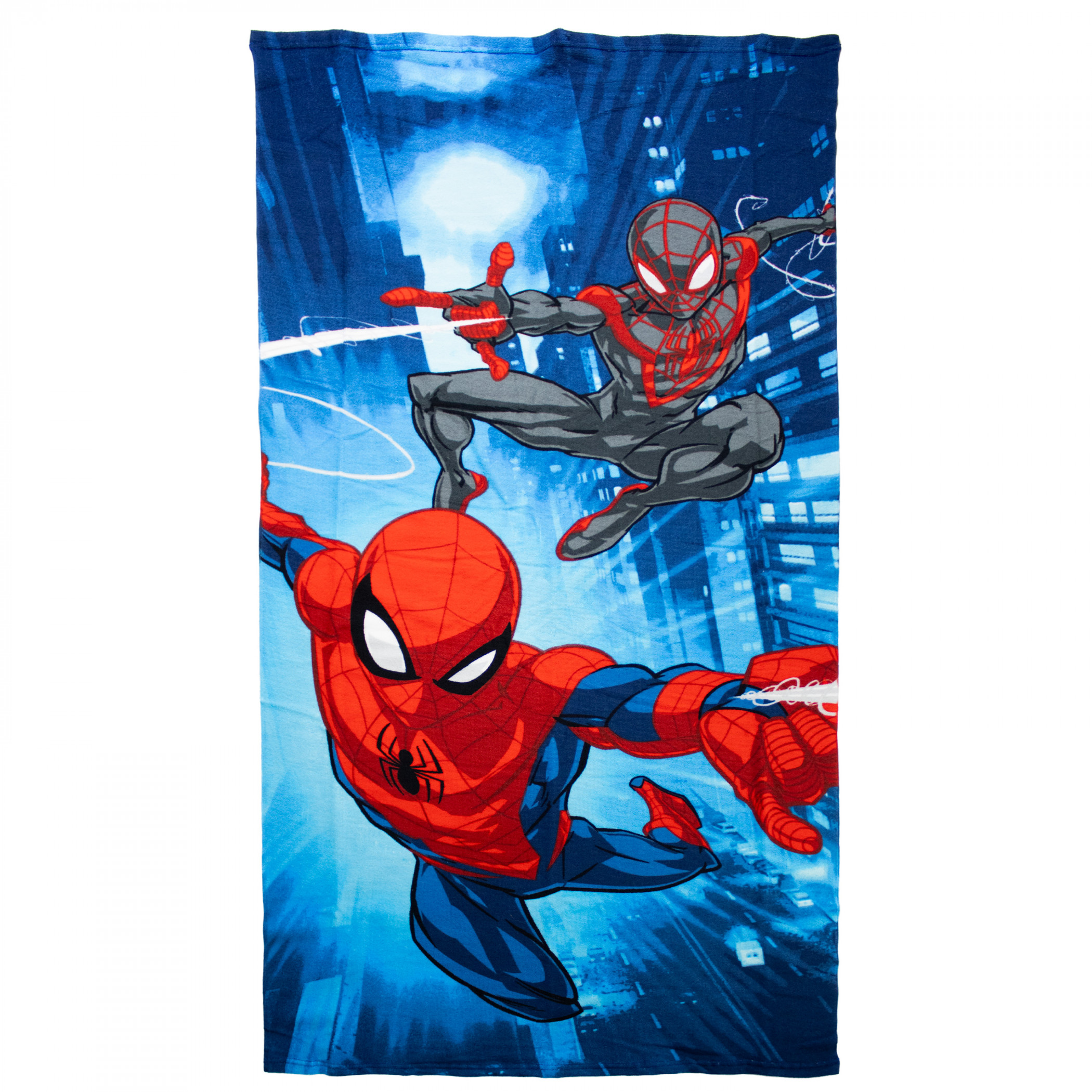 Spider-Man and Miles Morales Web Swinging Beach Towel, Multi-Color