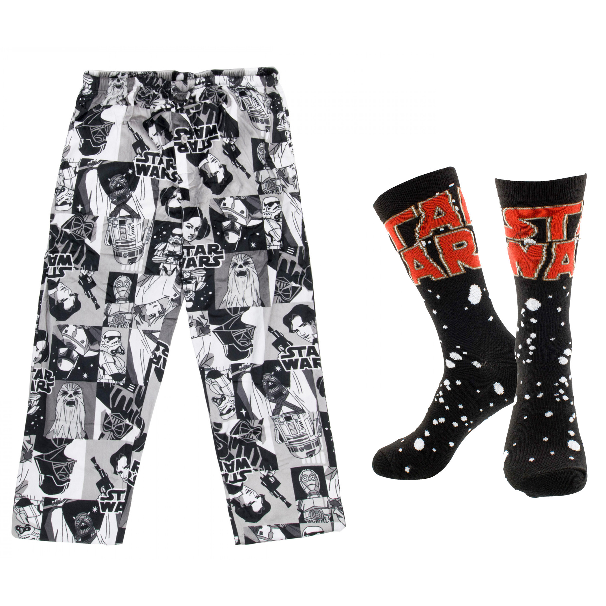 Star Wars Sleep Pants and Socks Bundle, Black