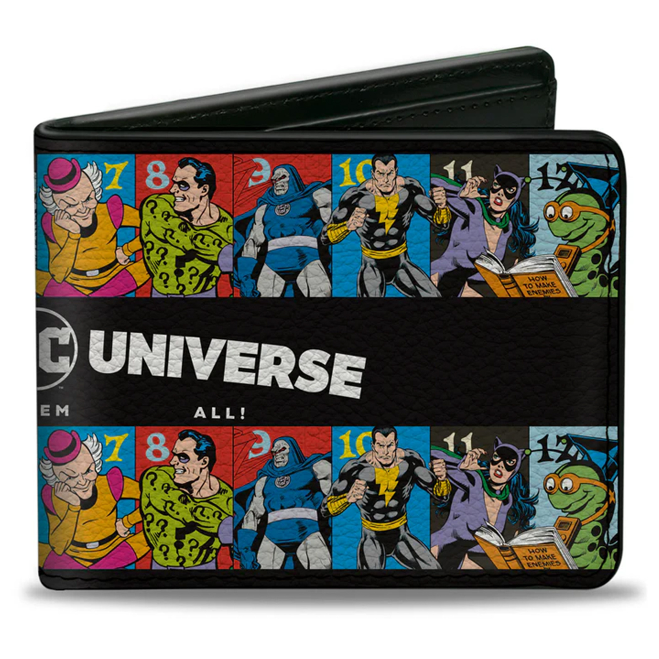 Villains of the DC Universe Bi-Fold Wallet, Black