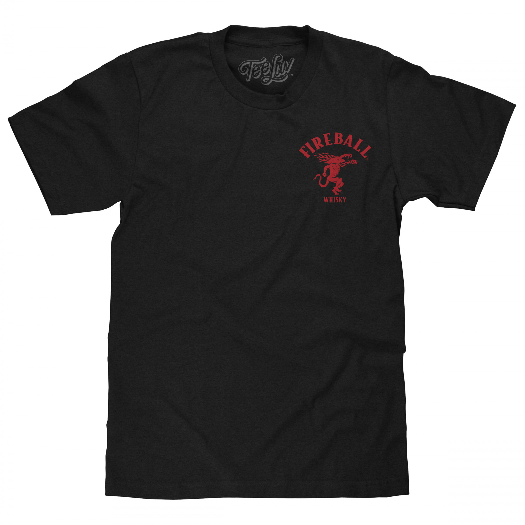 Fireball Whisky Logo Front-Back T-Shirt