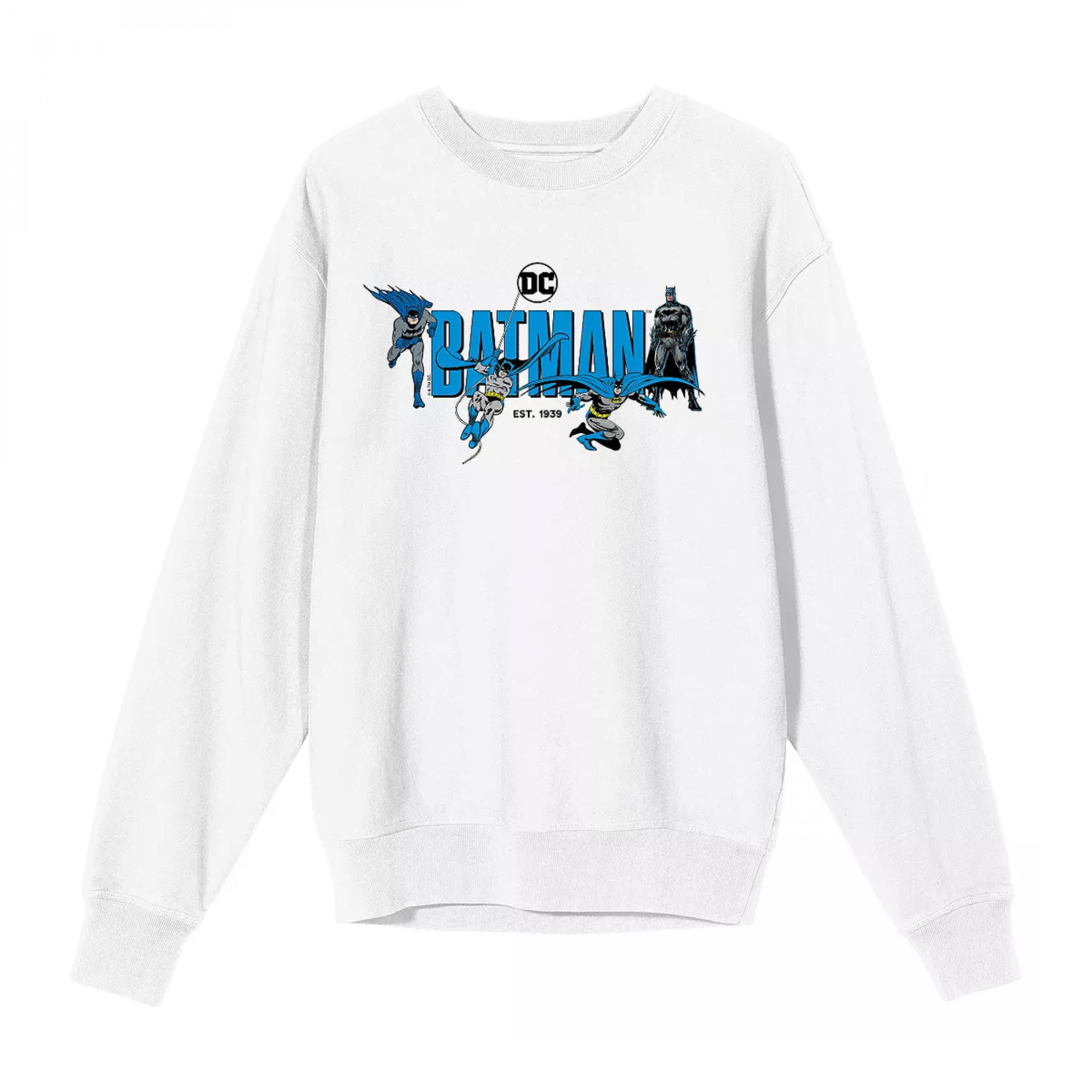 DC Comics 90th Anniversary Retro Comic Batman Sweatshirt, Multi-Color