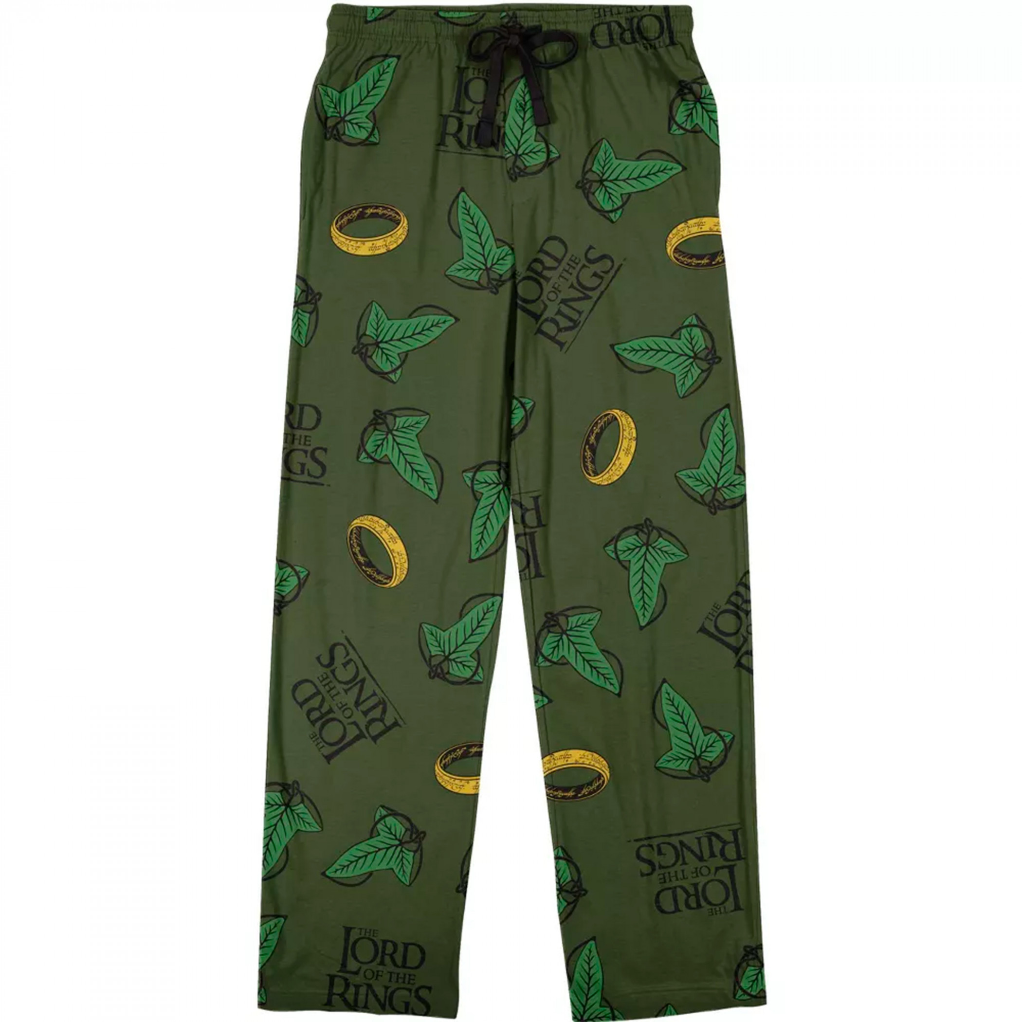 Lord of the Rings Leaf Unisex Sleep Pants, Green