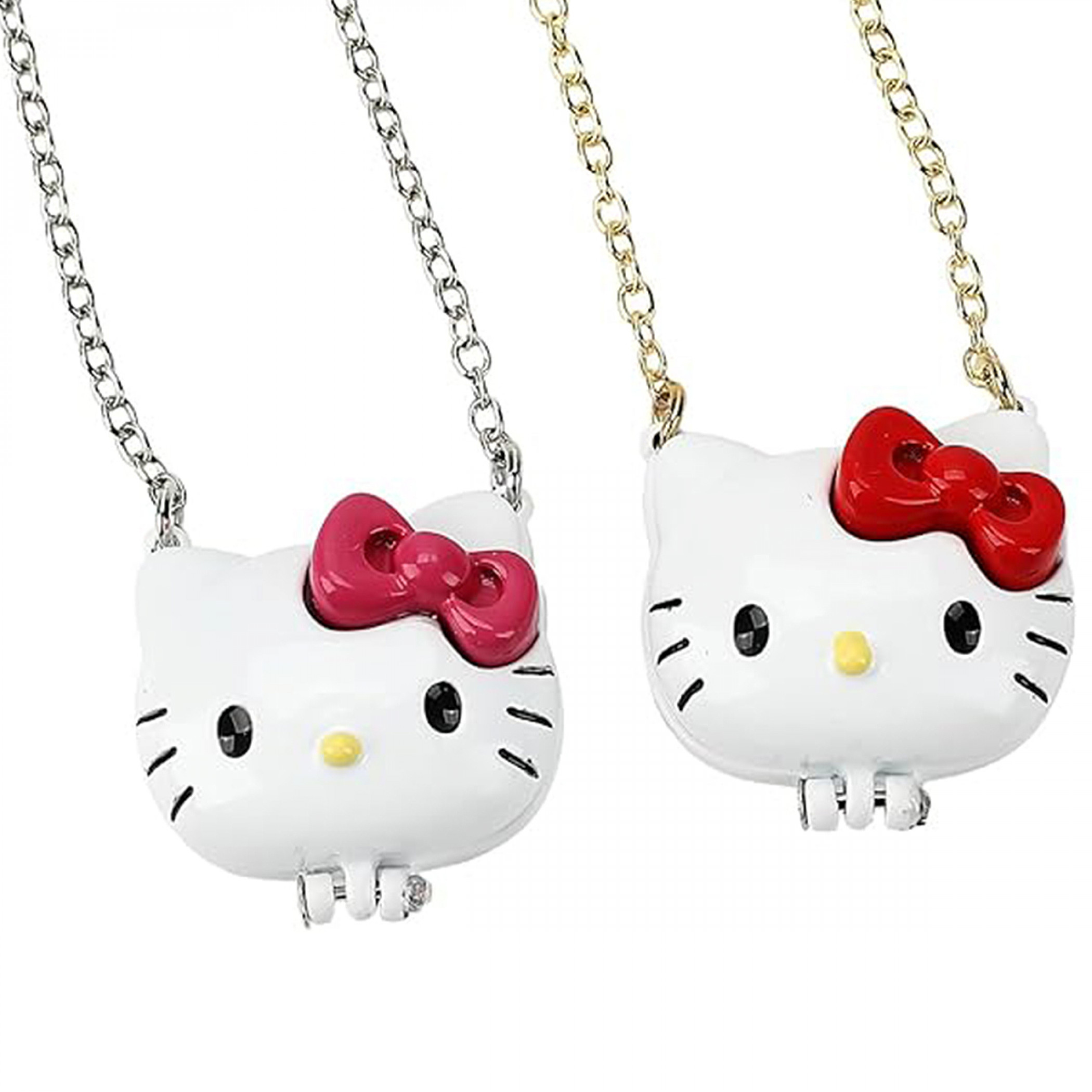 Hello Kitty Bestie Silver and Gold 2 Pack Necklace Set, Multi-Color