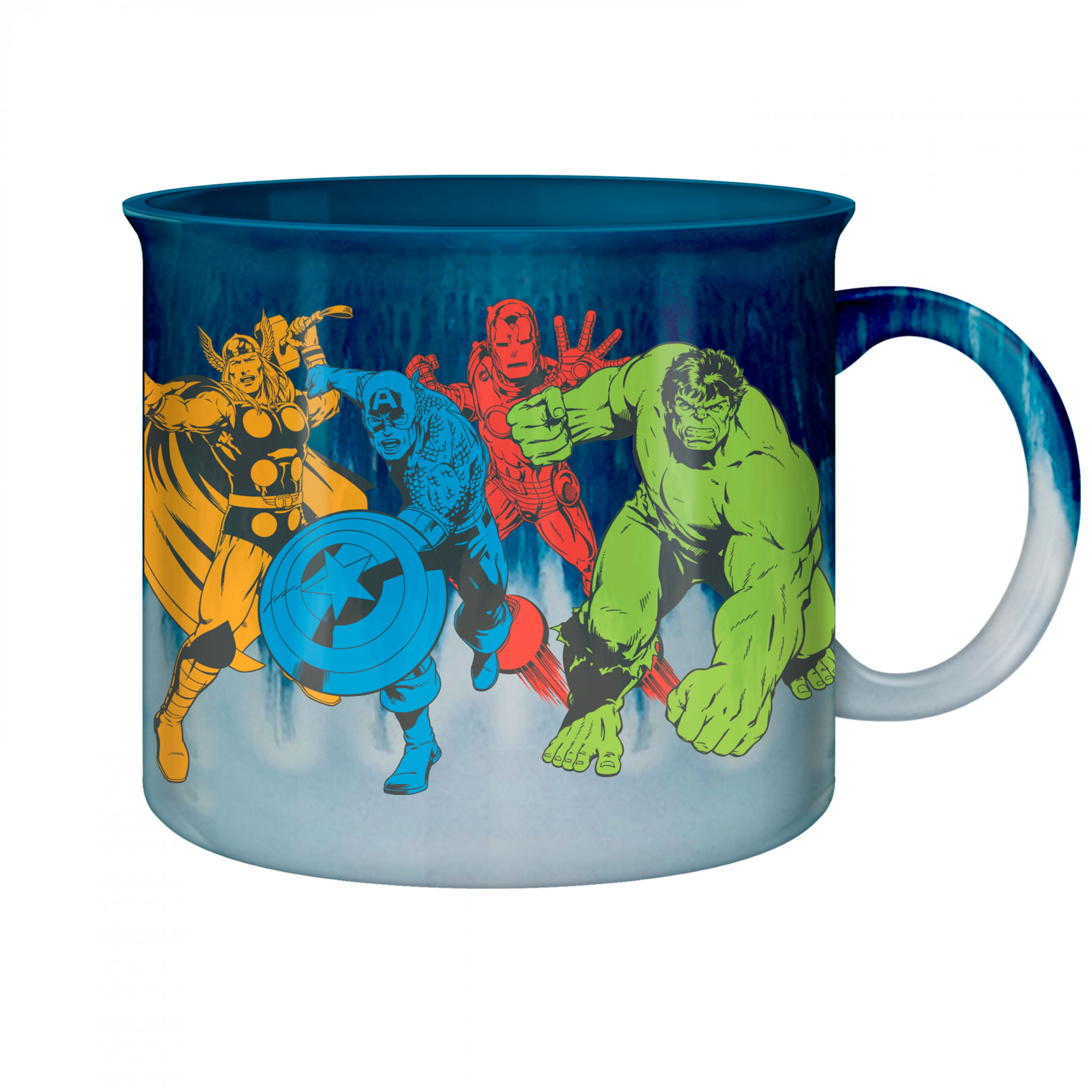 Avengers Retro Art 20oz Glazed Ceramic Camper Mug, Multi-Color