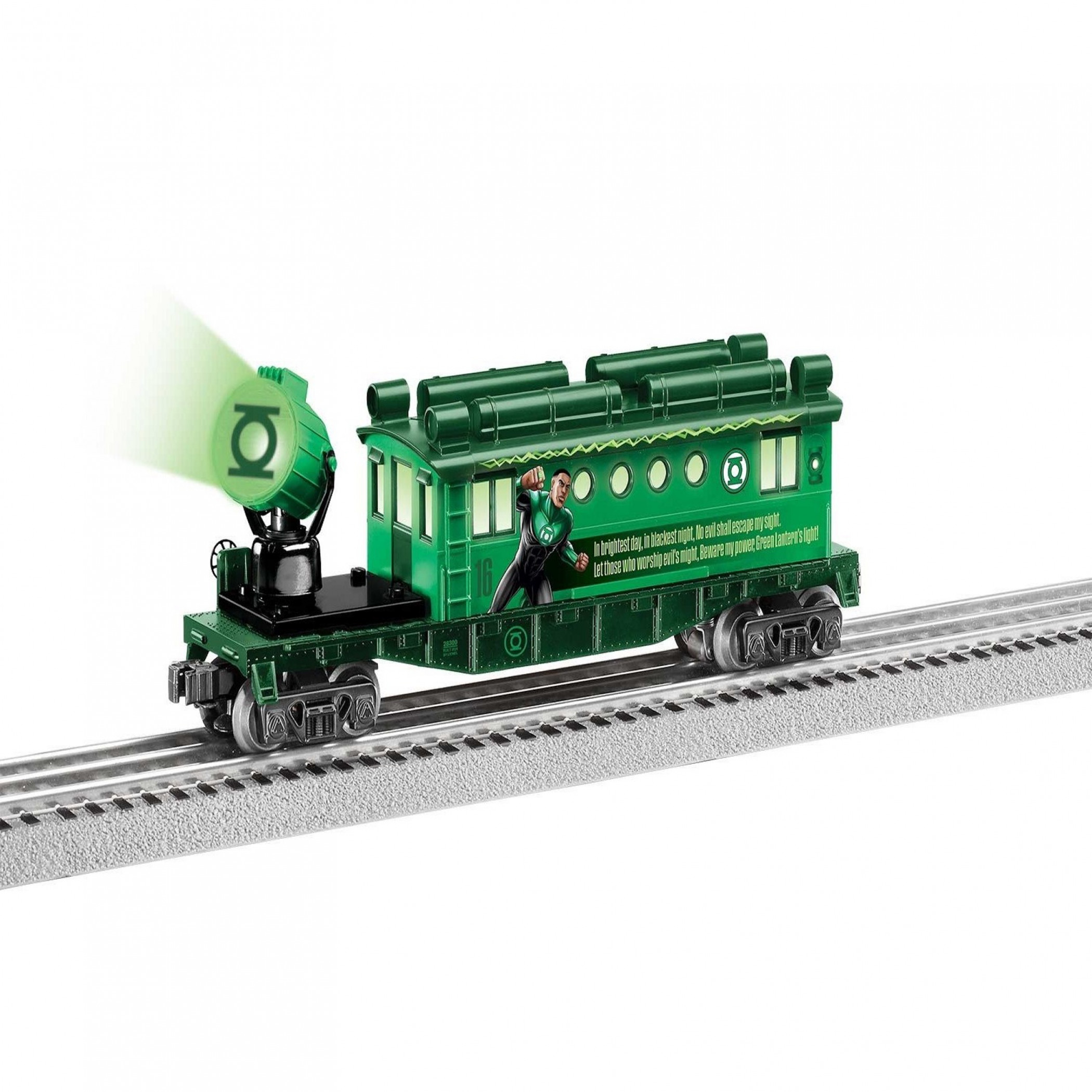 Lionel DC Comics Green Lantern Searchlight Caboose, Green