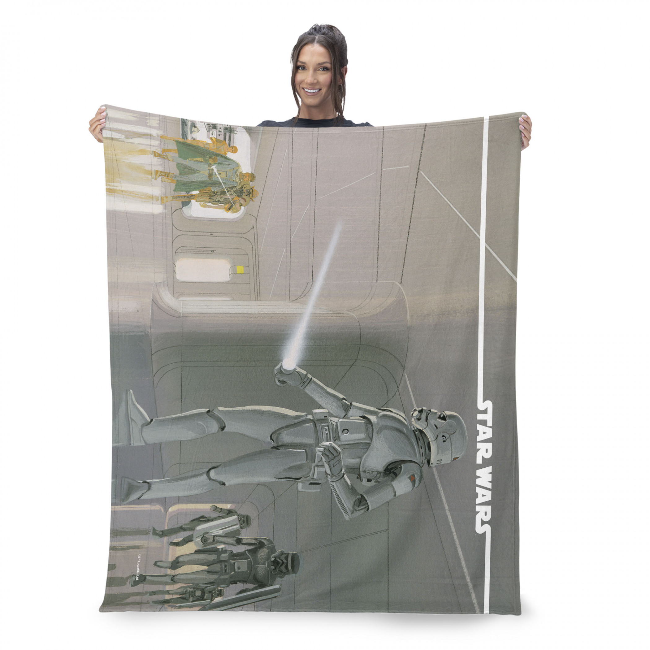 Star Wars Stormtrooper Concept Silk Touch Throw Blanket, Multi-Color