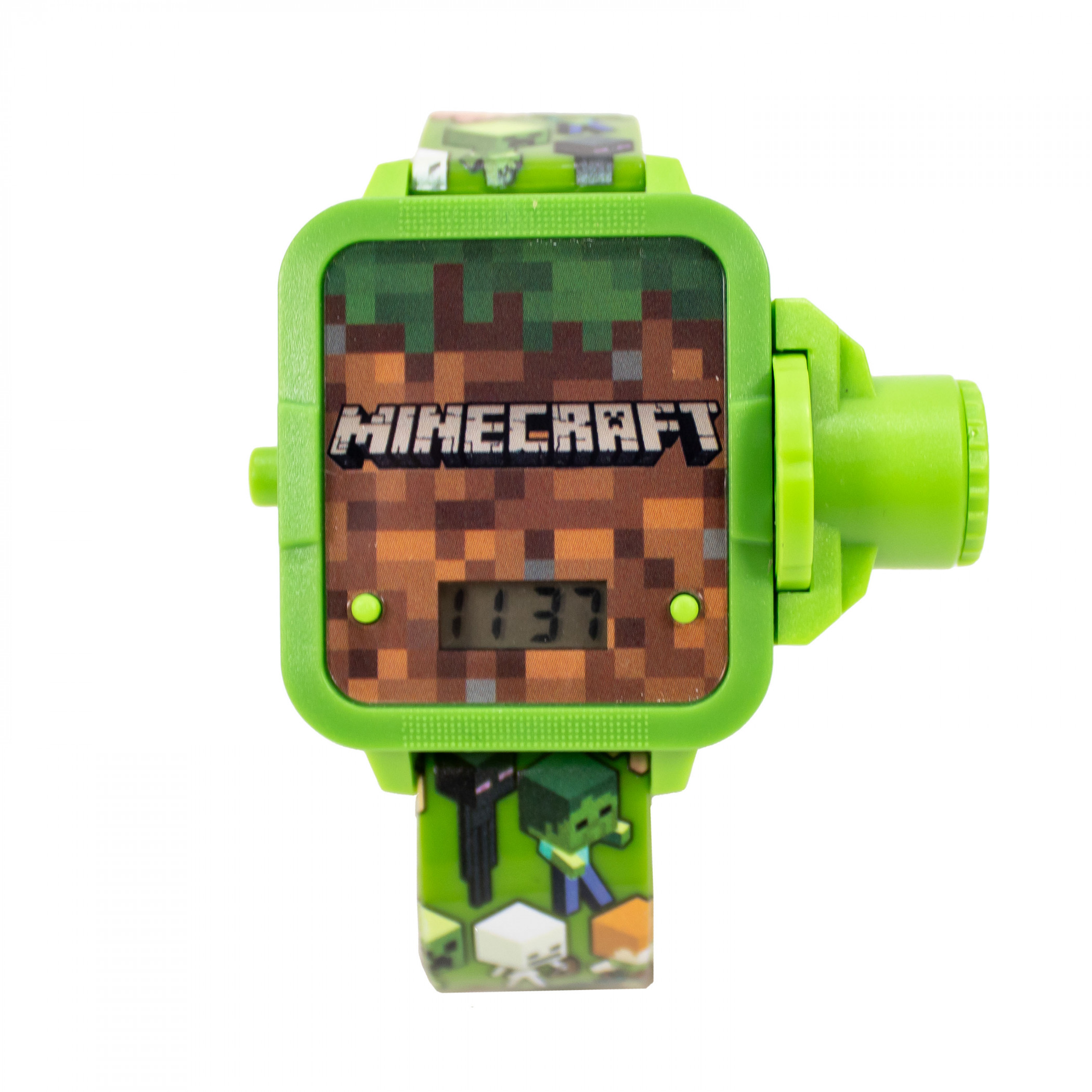 Minecraft Characters LCD Digital Watch with Projector, Multi-Color