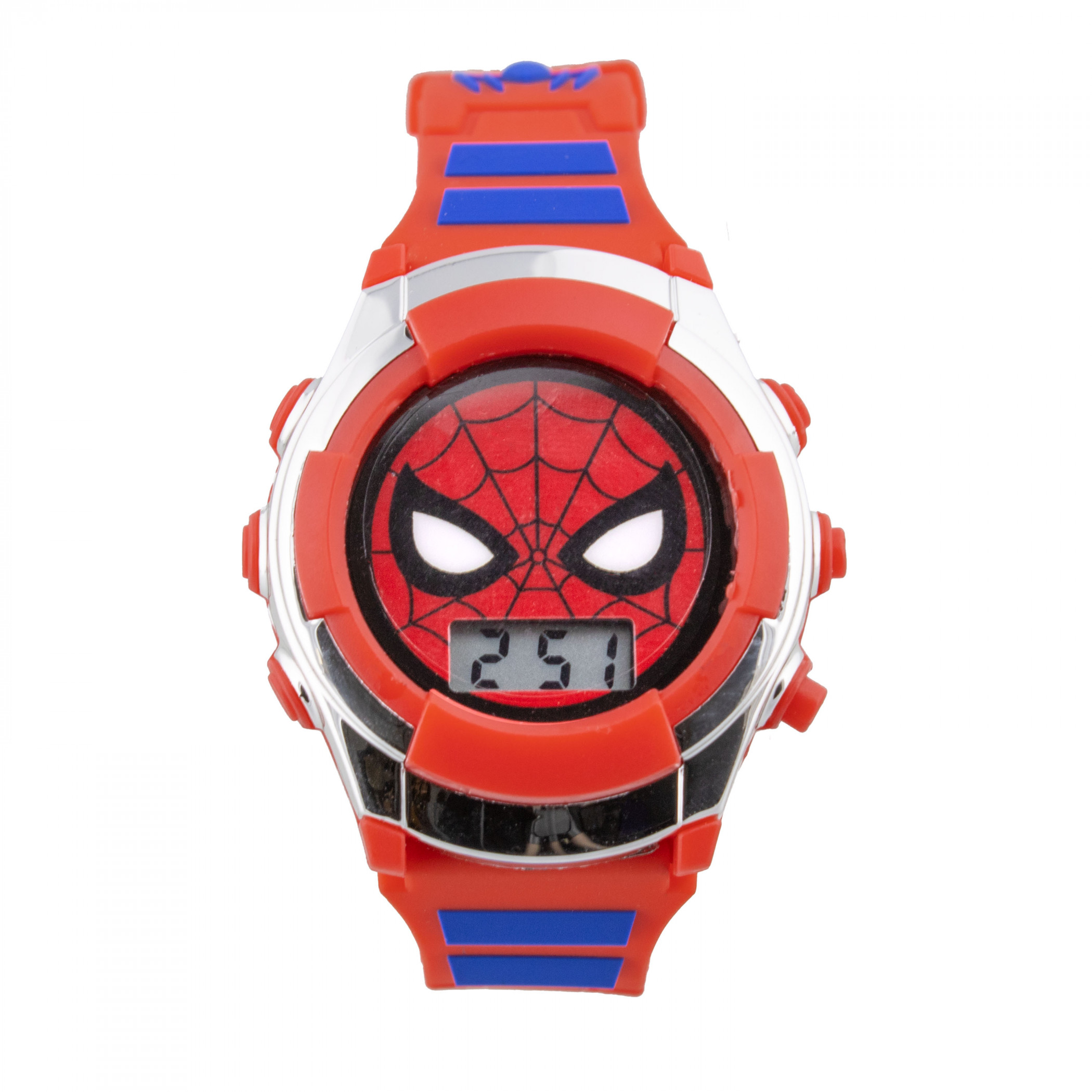 Spiderman Kids LCD Flashing Watch, Red