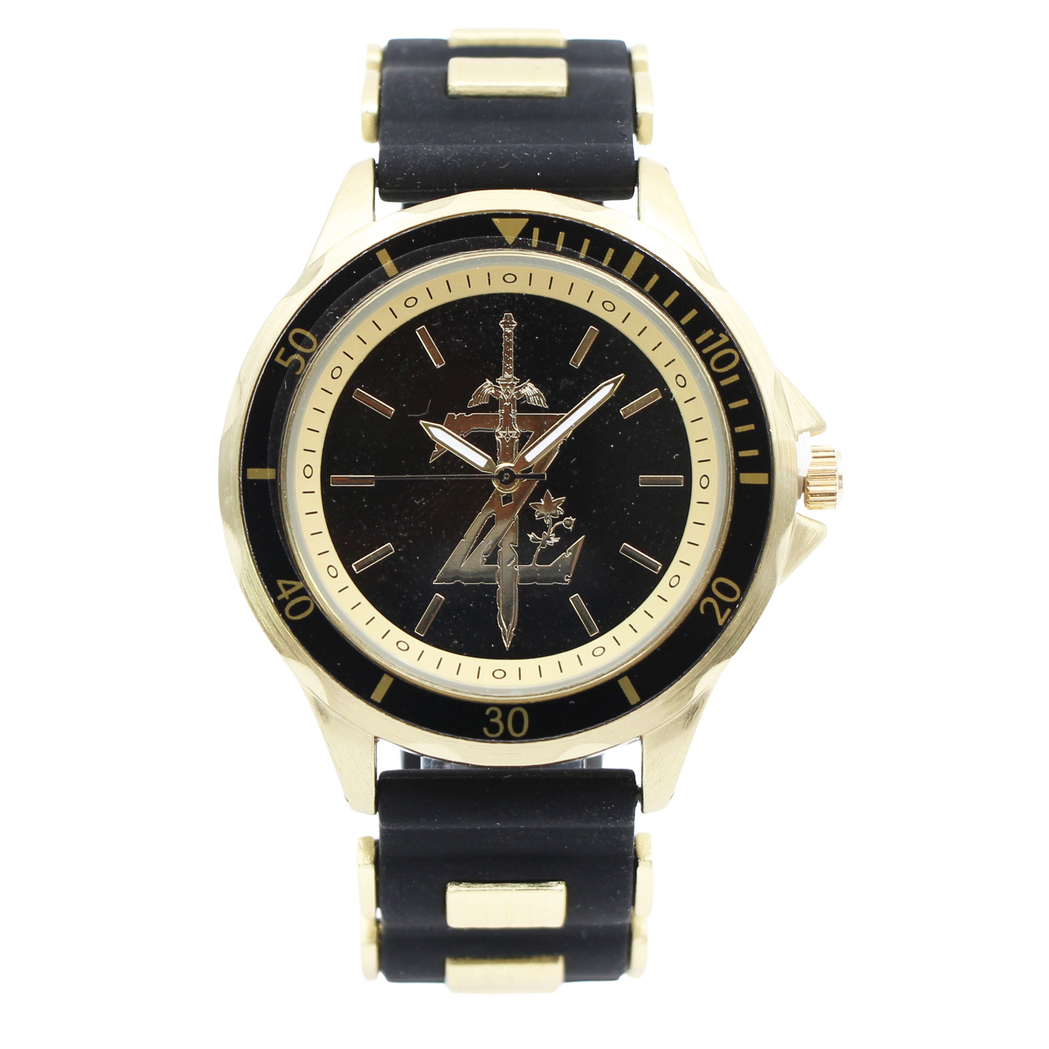 Zelda Breath of the Wild Logo Analog Watch, Black