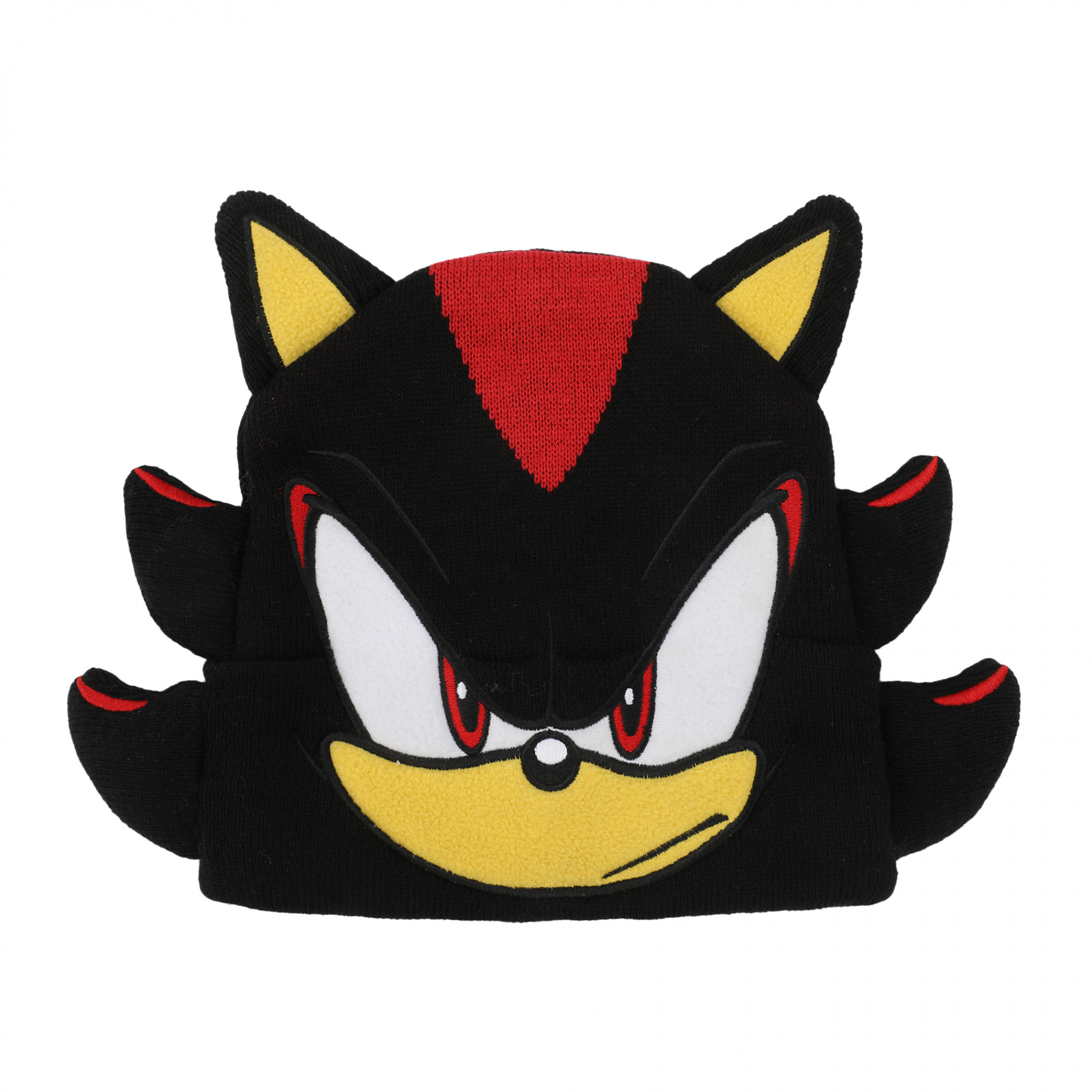 Sonic the Hedgehog 3D Shadow Black Cuff Beanie, Black