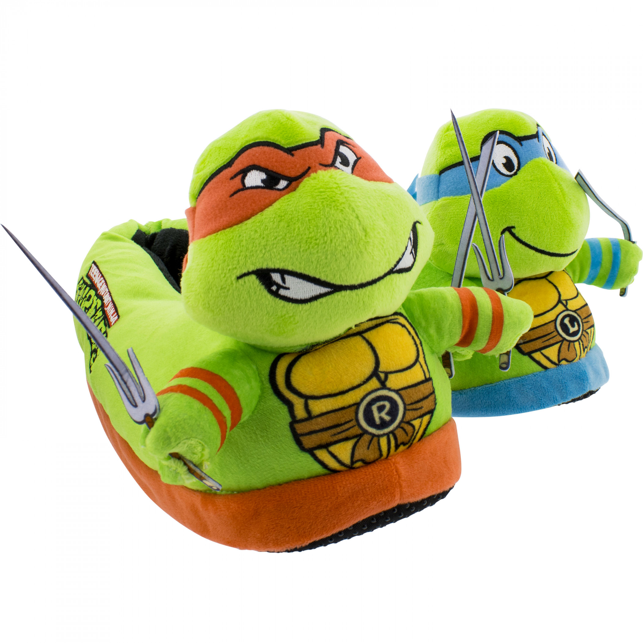 Teenage Mutant Ninja Turtles Raph & Leo 3D Slippers, Multi-Color