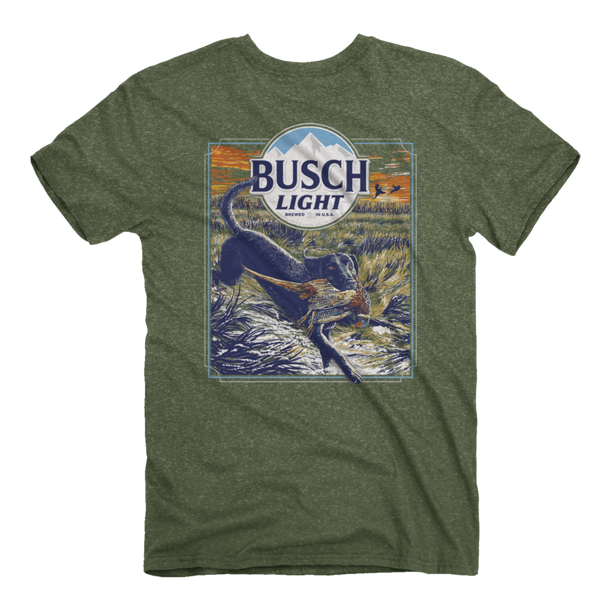 Busch Light Pheasant Hunt Front and Back T-Shirt