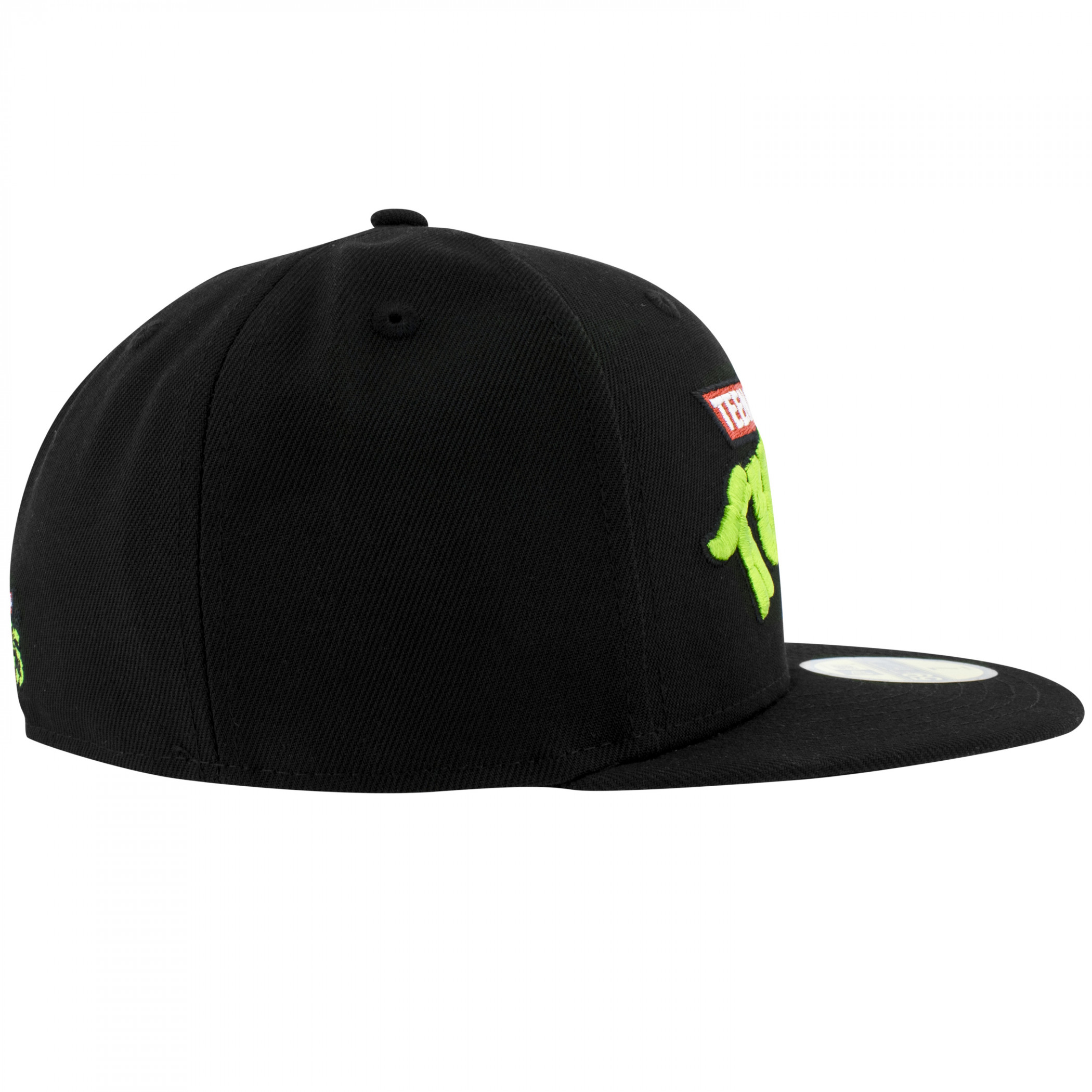 Sombrero ajustado azul Teenage Mutant Ninja Turtles logotipo color negro New Era 59Fifty - Imagen 10 de 60