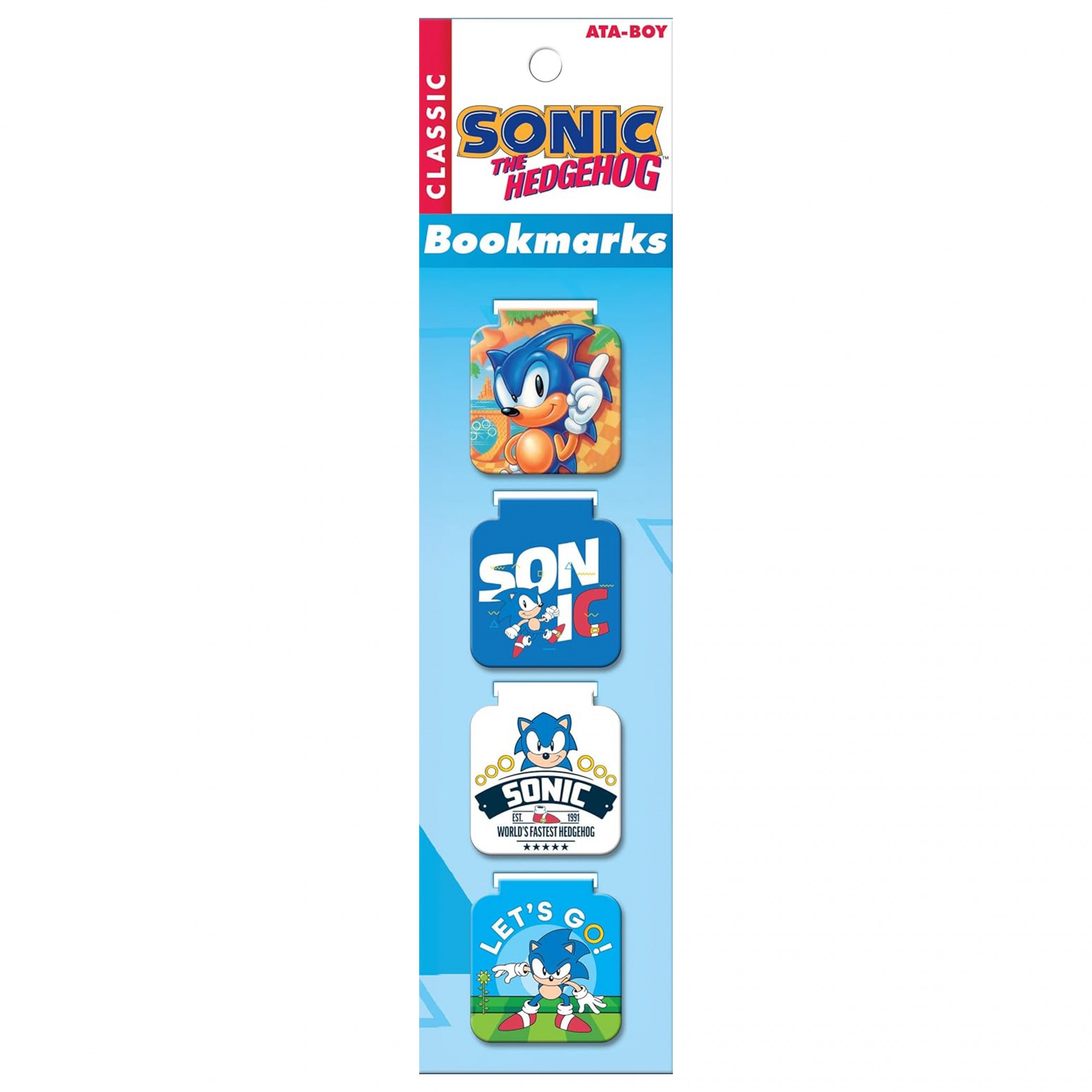 Sonic the Hedgehog Magnetic Bookmark Set, Blue