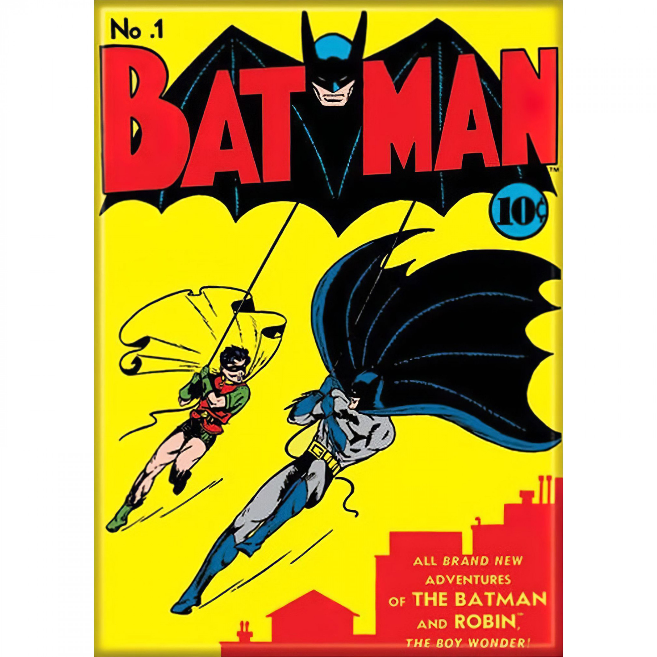 Batman Comic Book Cover #1 Magnet, Multi-Color