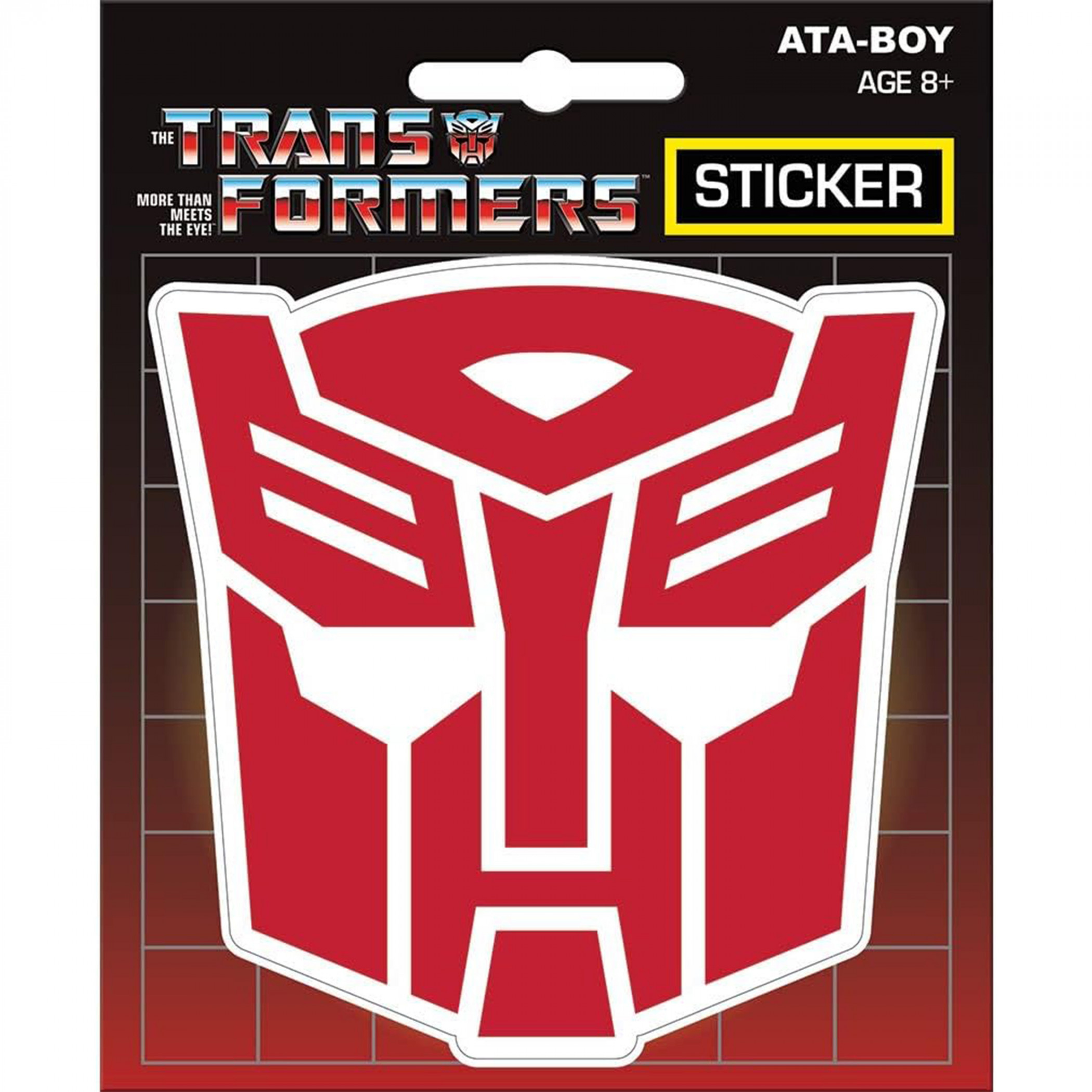 Transformers Autobot Sticker, Red