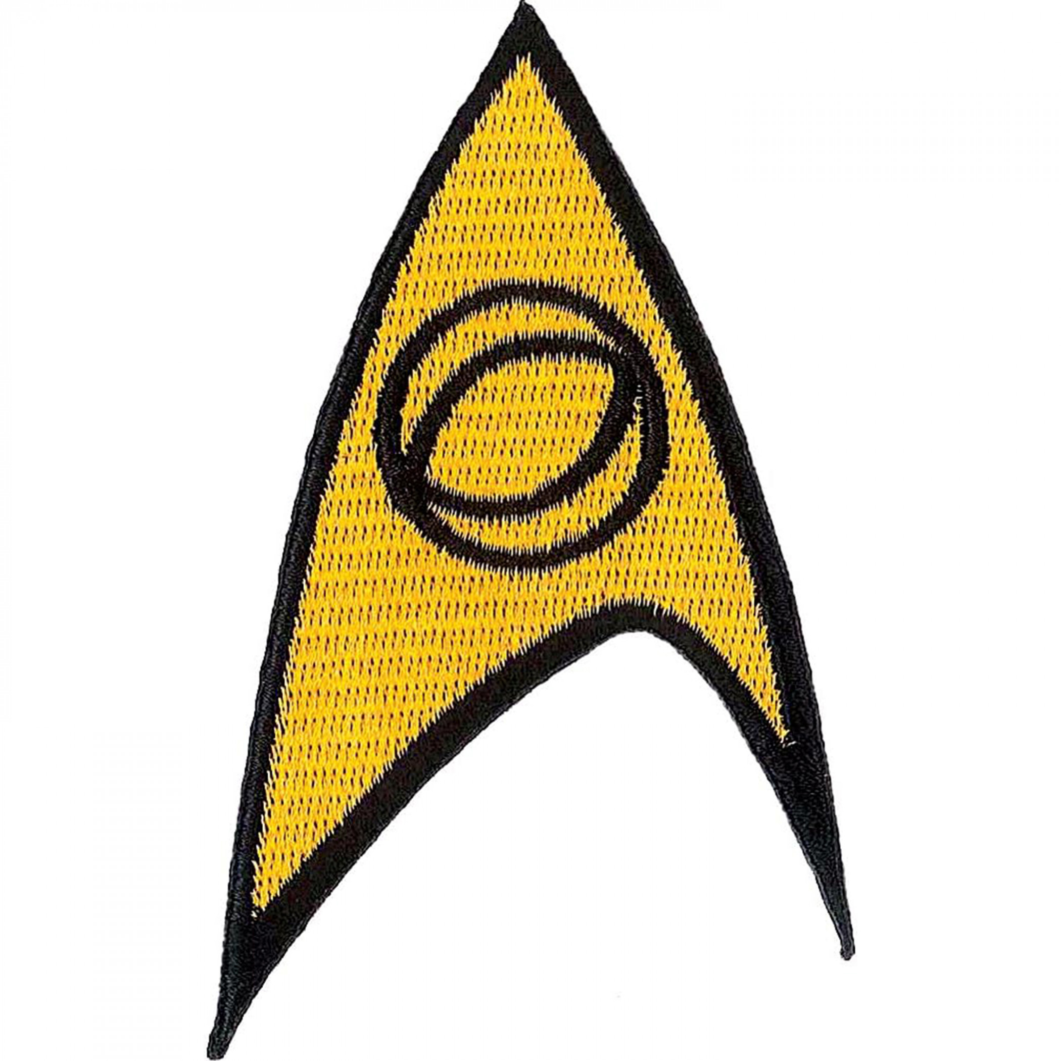 Star Trek Science Insignia Embroidered Patch, Gold