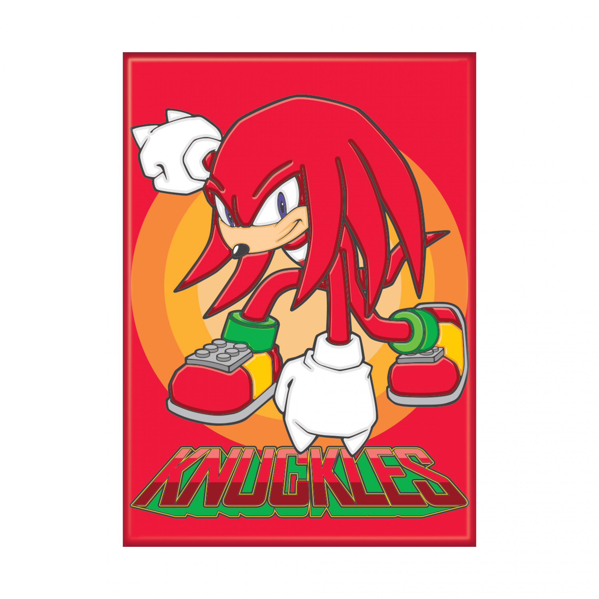 Sonic the Hedgehog Red Knuckles Magnet, Multi-Color