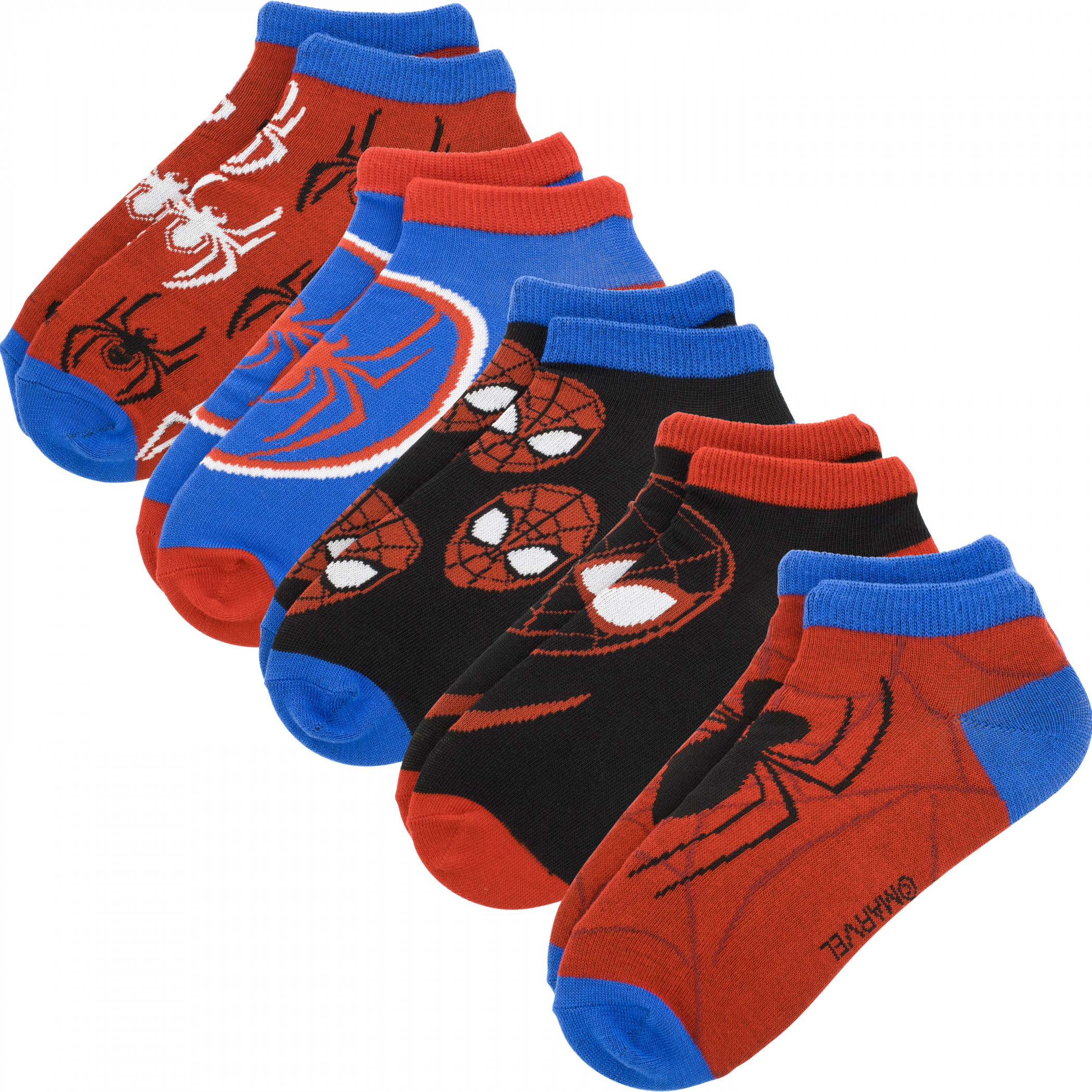 Spider-Man and Miles Morales Women's 5-Pair Pack of Low Cut Socks, Multi-Color