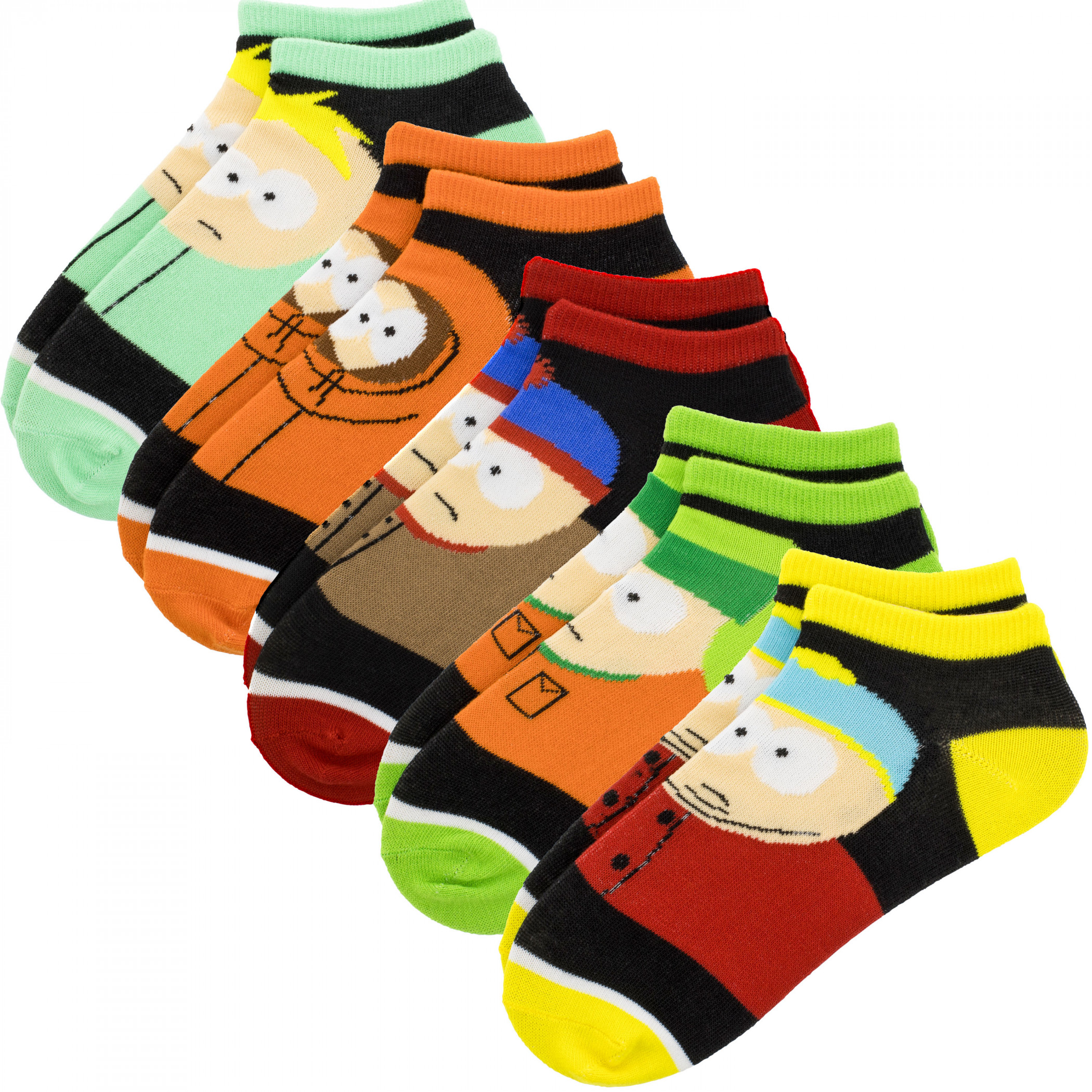 South Park Characters 5-Pair Pack of Low Cut Socks