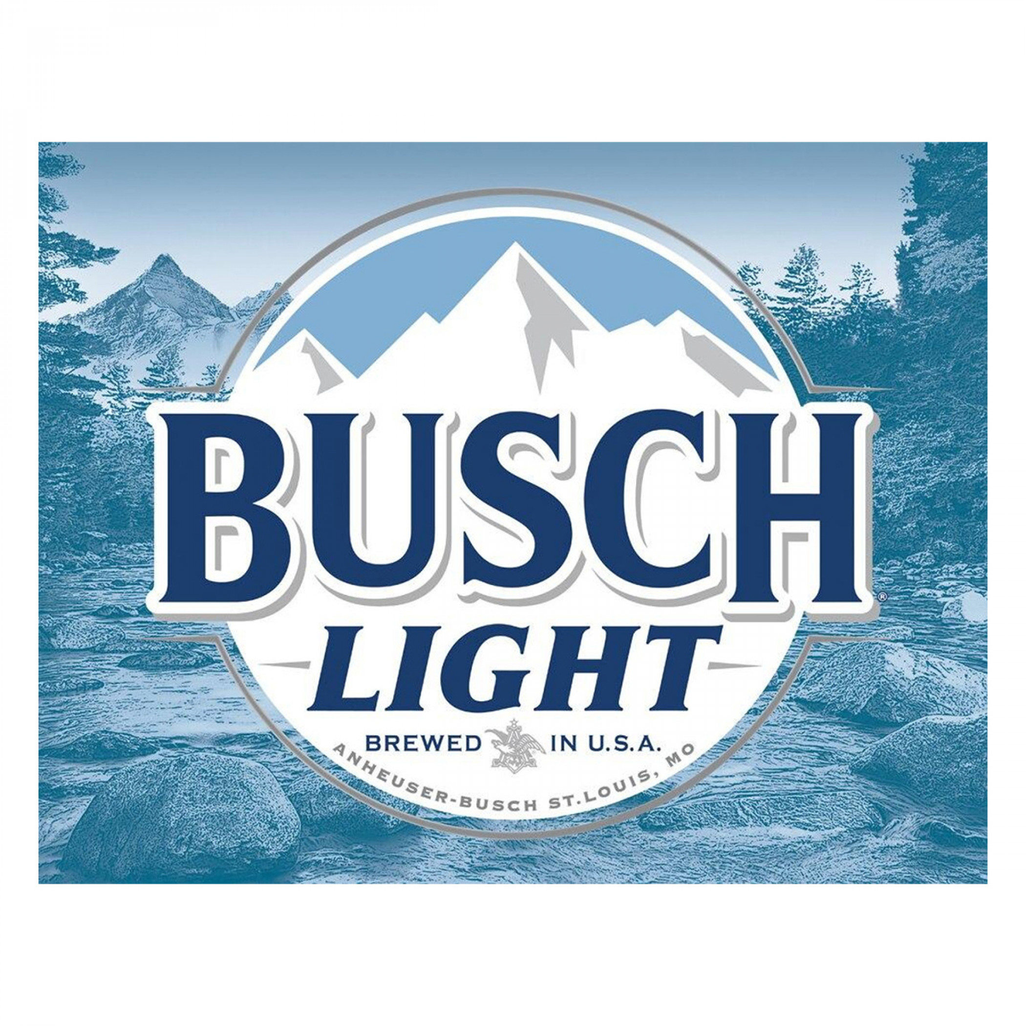 Busch Light Beer Label Tin Sign