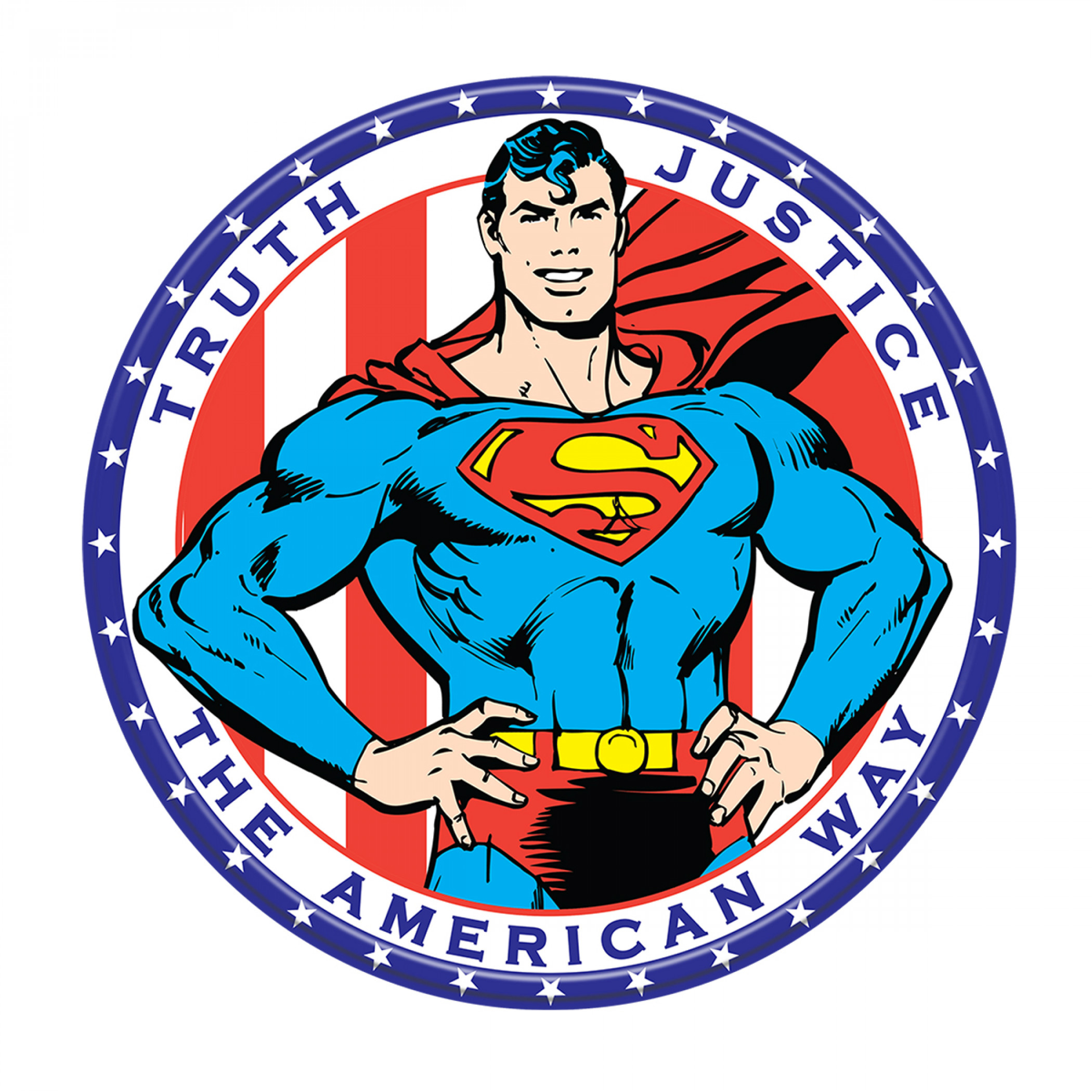 Superman the American Way Tin Sign, Multi-Color