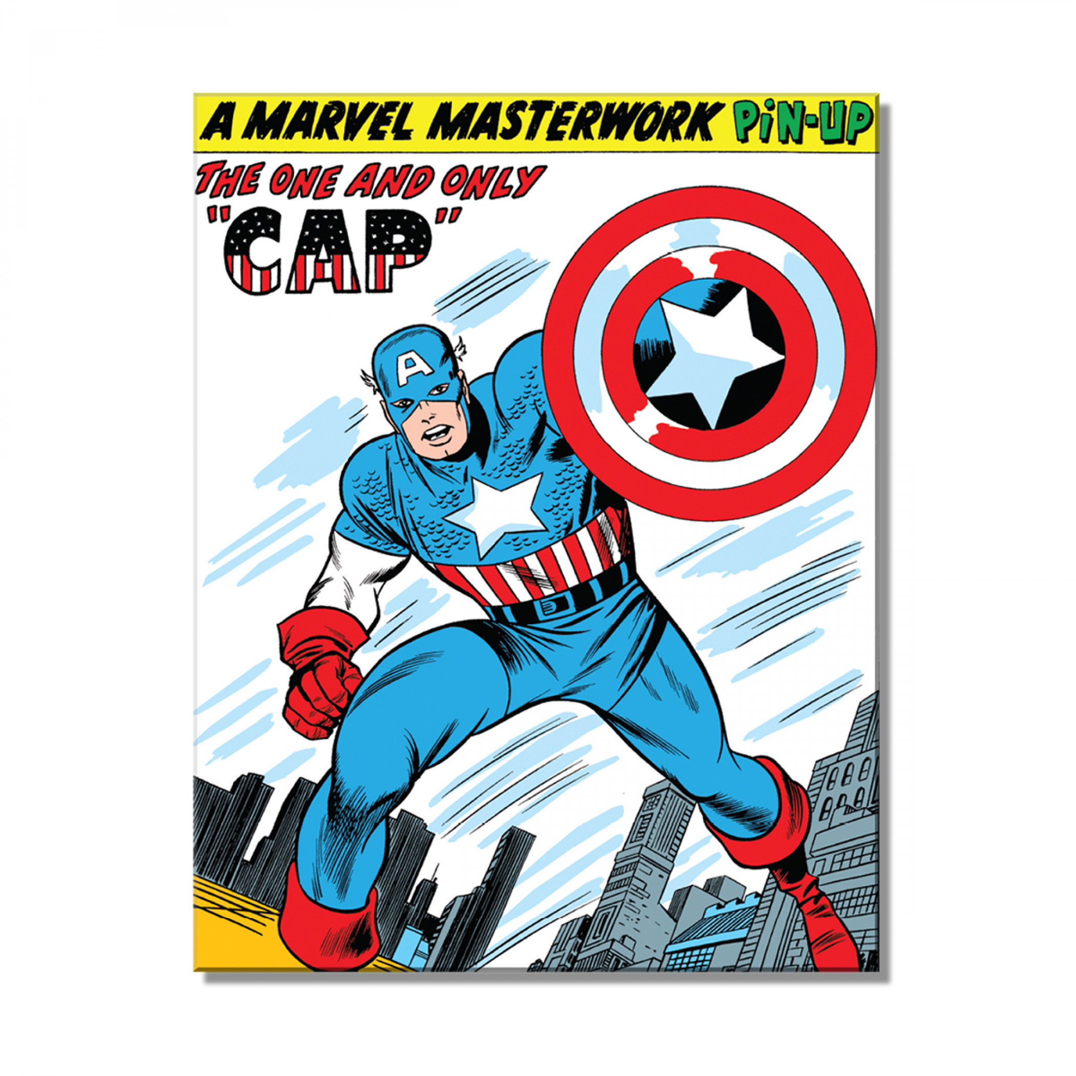 Captain America Masterwork Tin Sign, Multi-Color