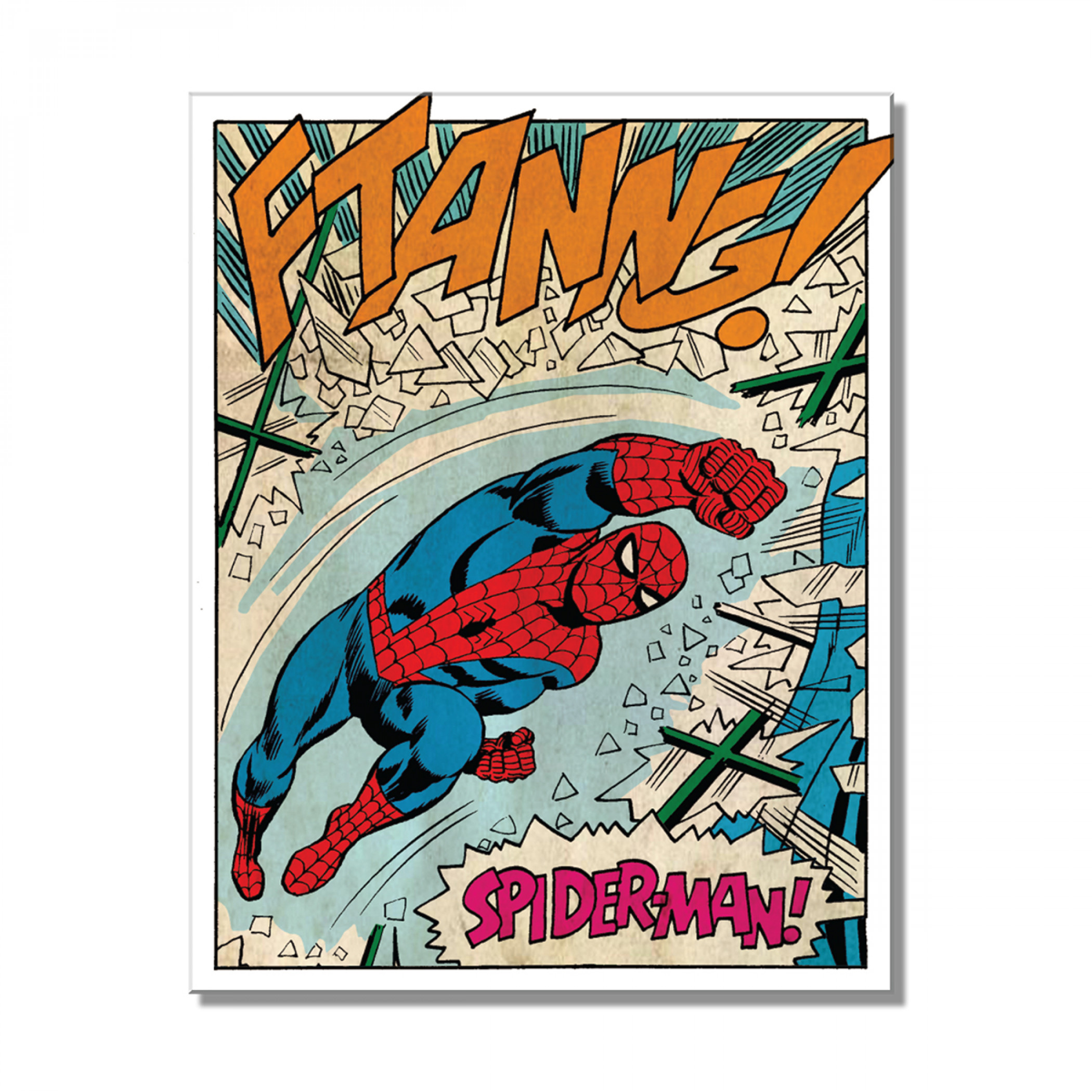 Spider-Man Action Tin Sign, Multi-Color