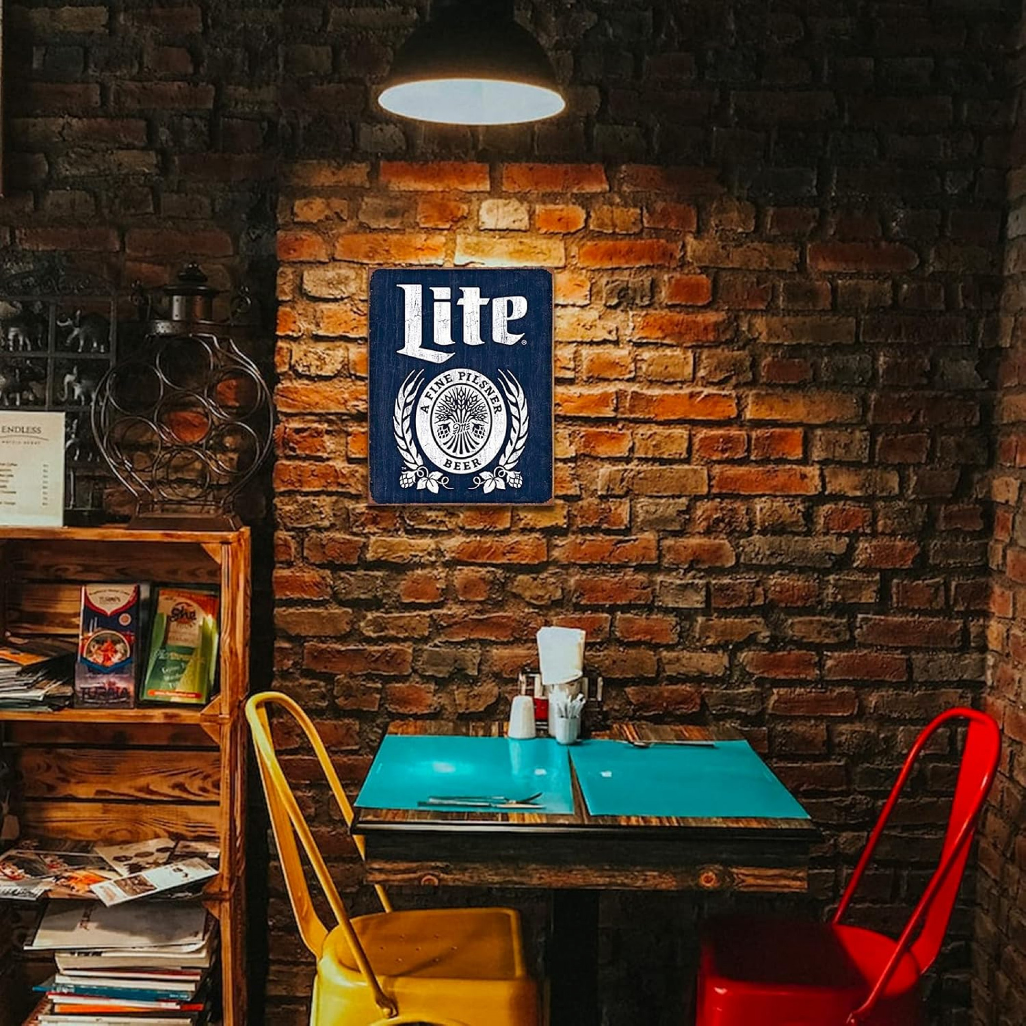 Miller Lite A Fine Pilsner Tin Sign