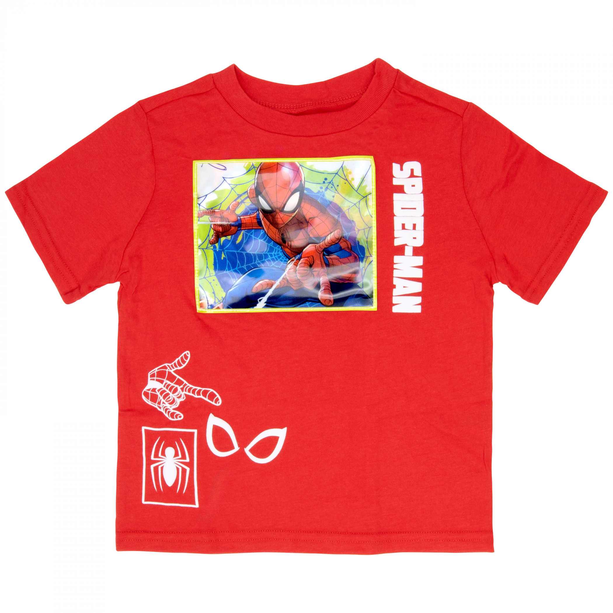 Spider-Man Lenticular Patch Boy's T-Shirt, Red