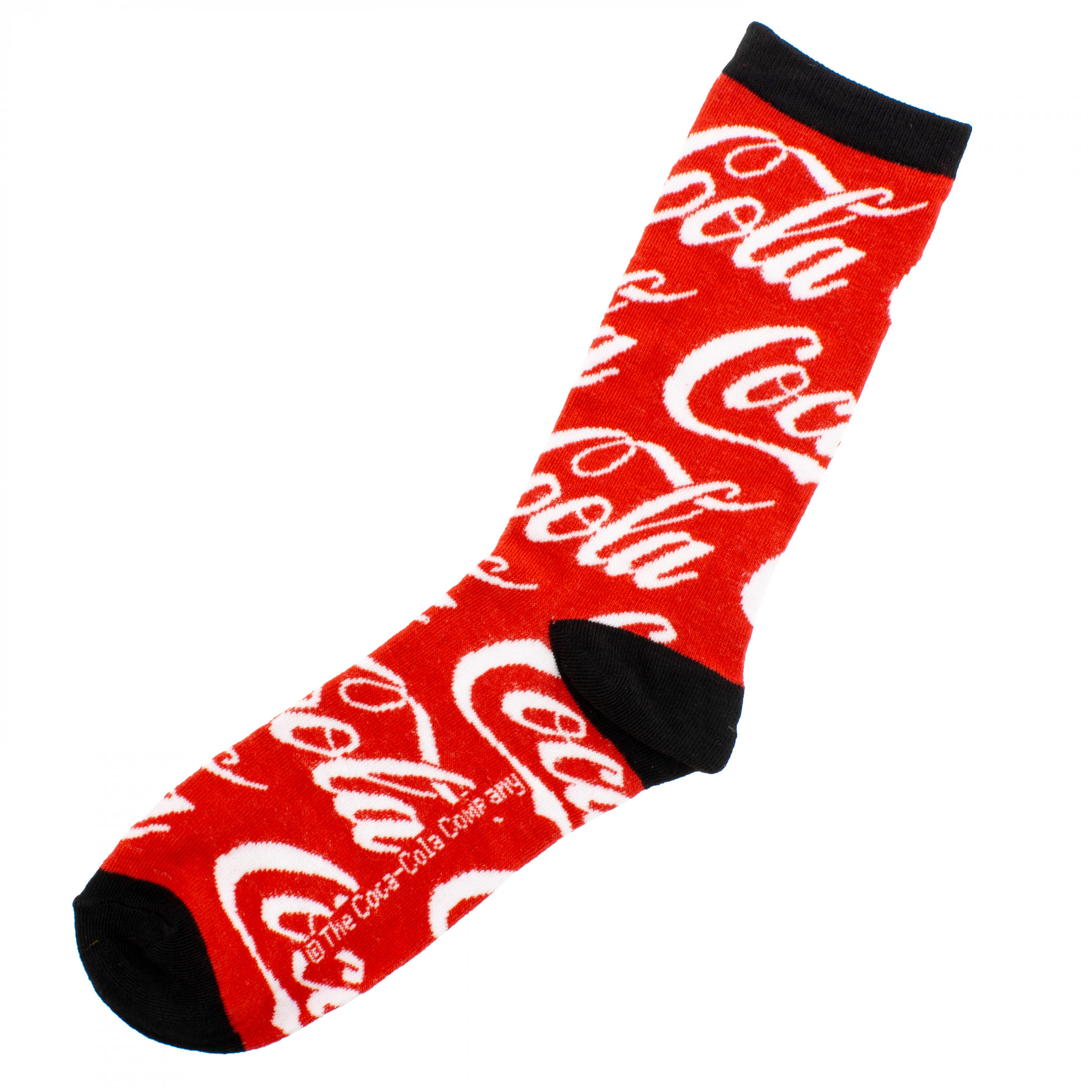 Coca-Cola Logo Adult Crew Socks 3-Pack
