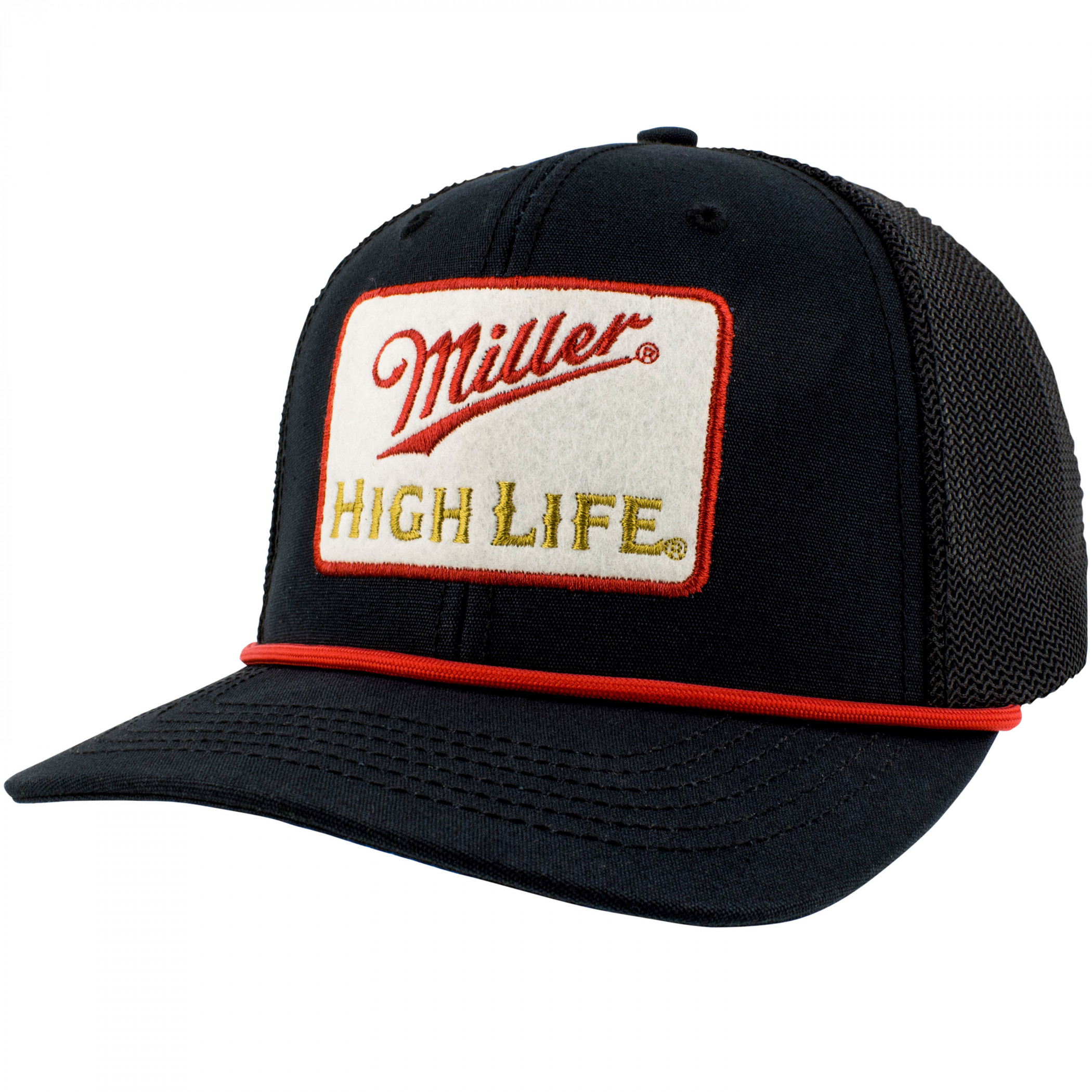 Miller High Life Canvas Embroidered Felt Patch Hat