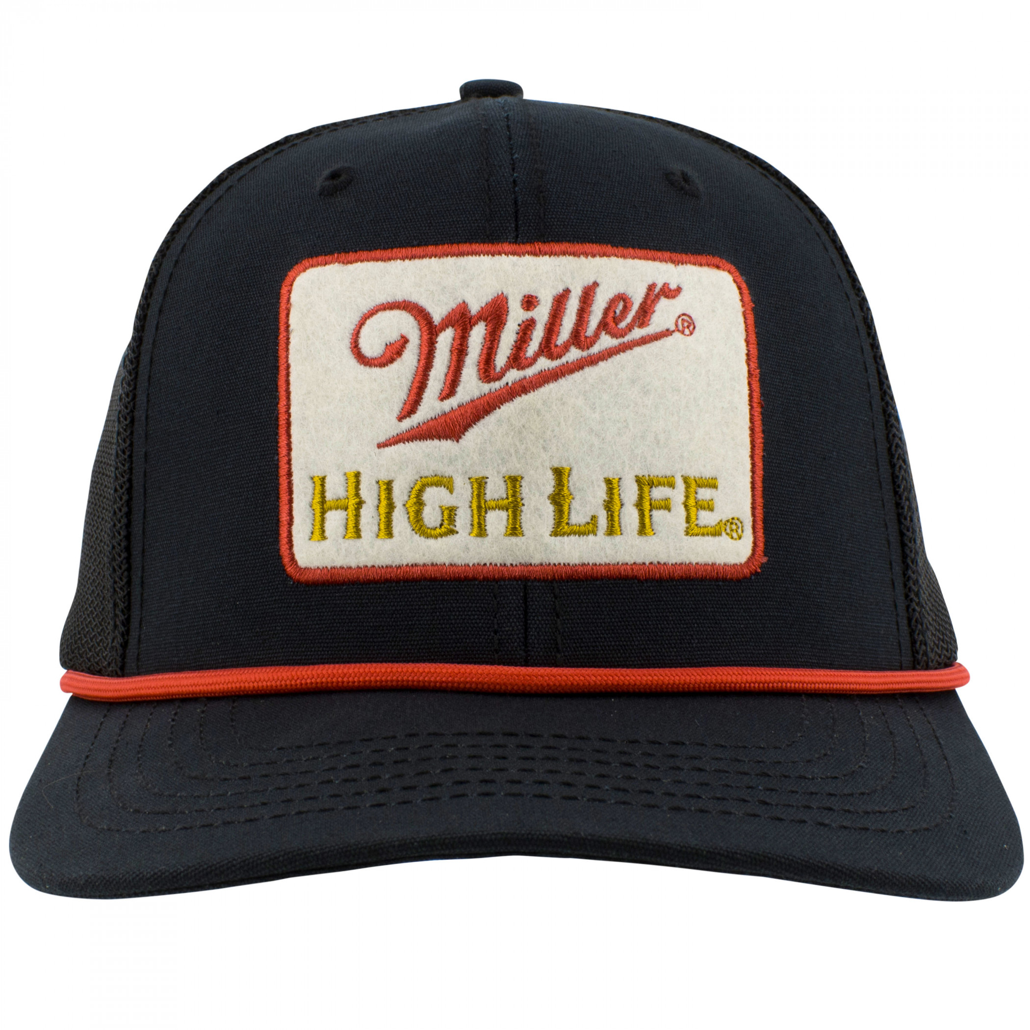 Miller High Life Canvas Embroidered Felt Patch Hat