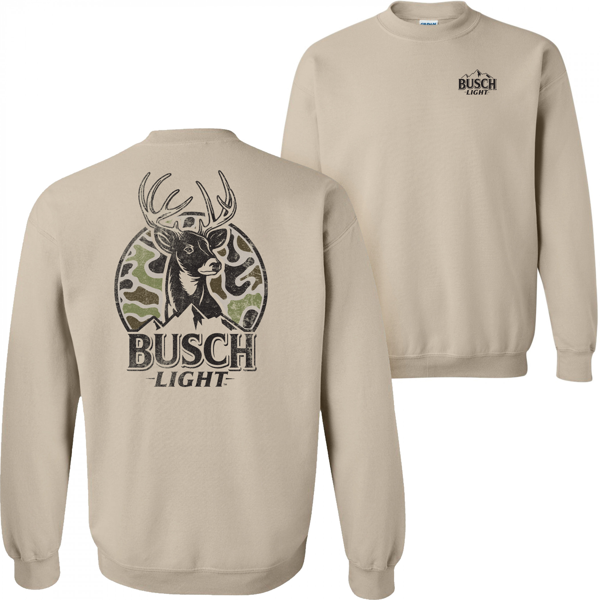 Busch Light Hunting Deer Camo Sweatshirt