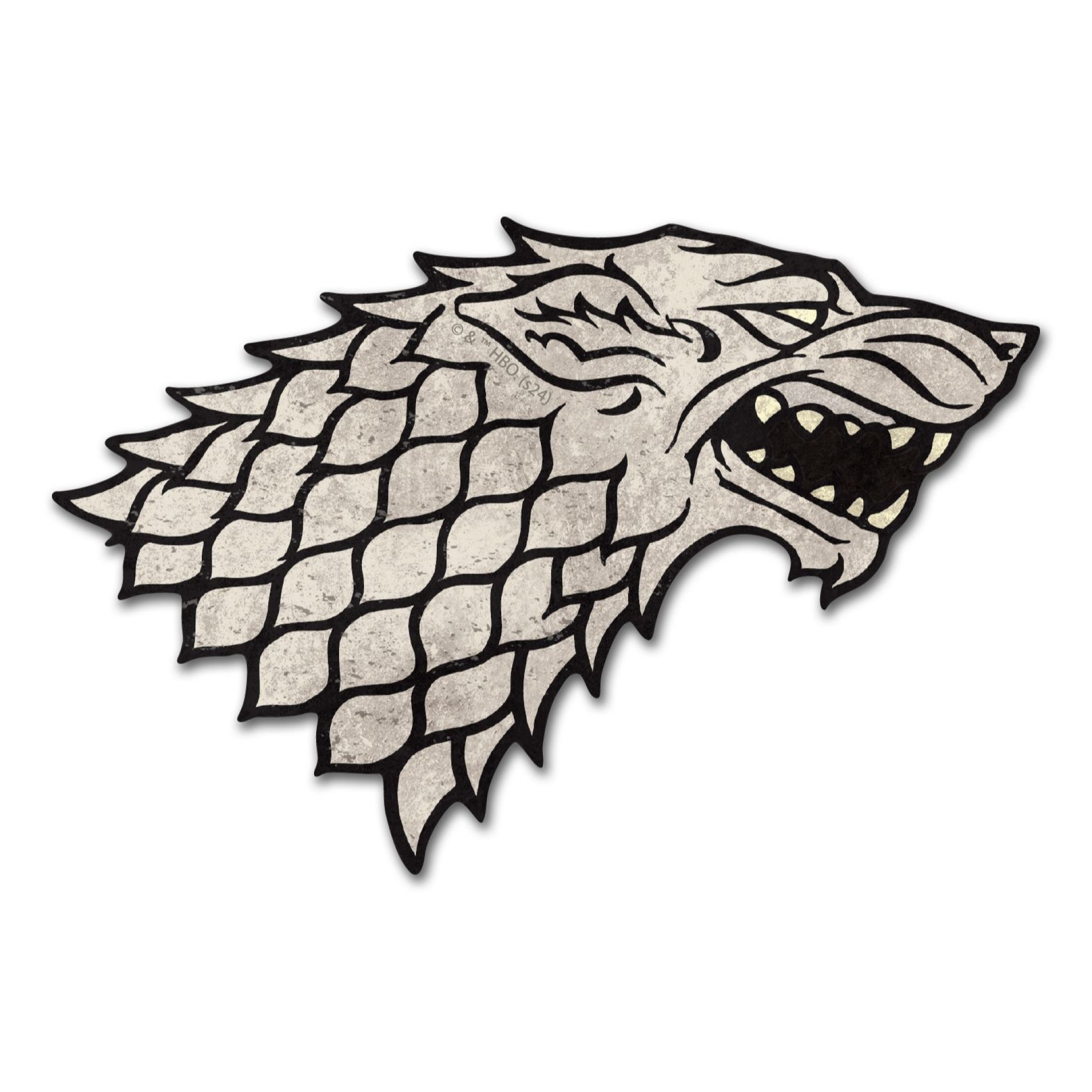 Game of Thrones House Stark Sigil Car Decal, Multi-Color