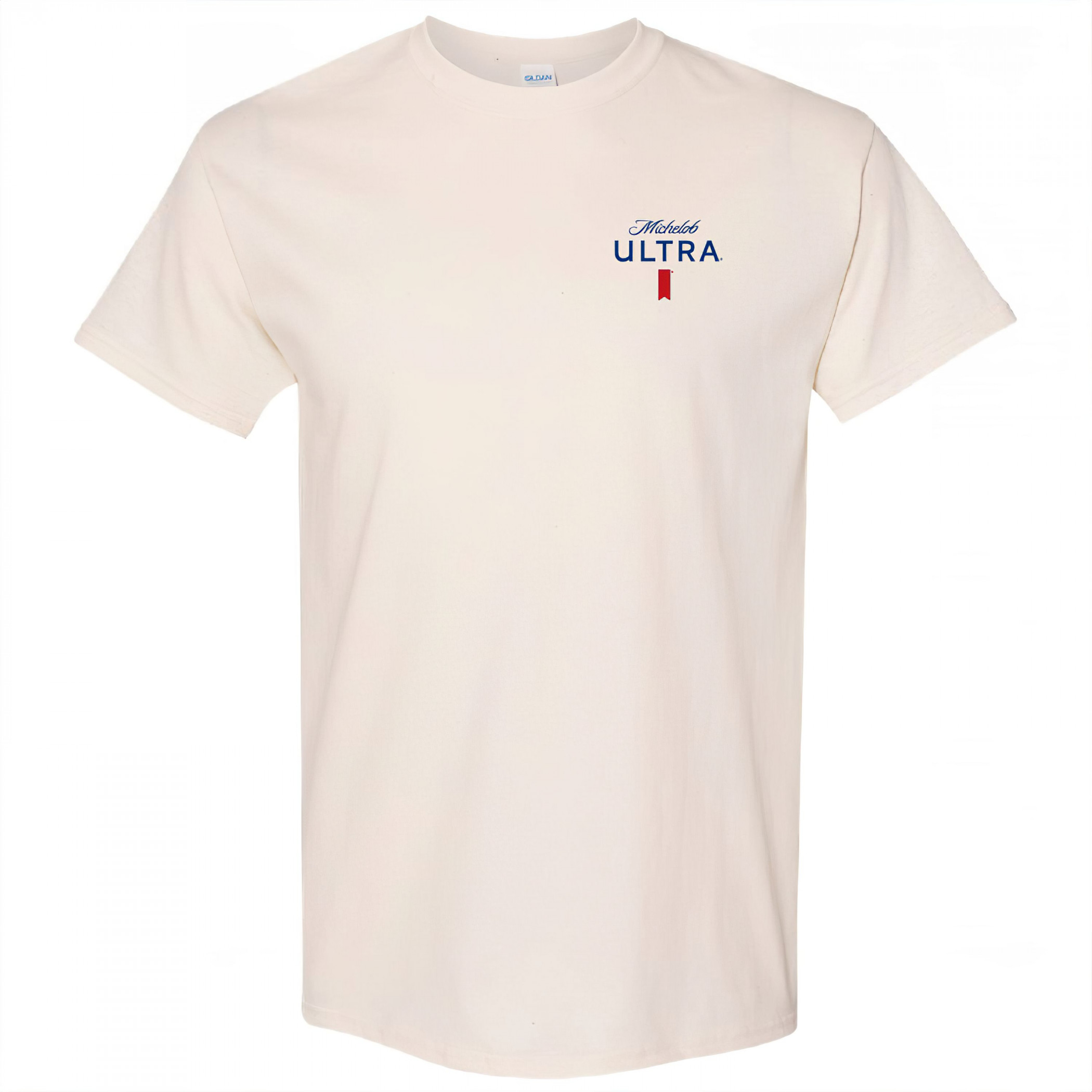 Michelob Ultra Golf Driver Beige Colorway Front and Back Print T-Shirt