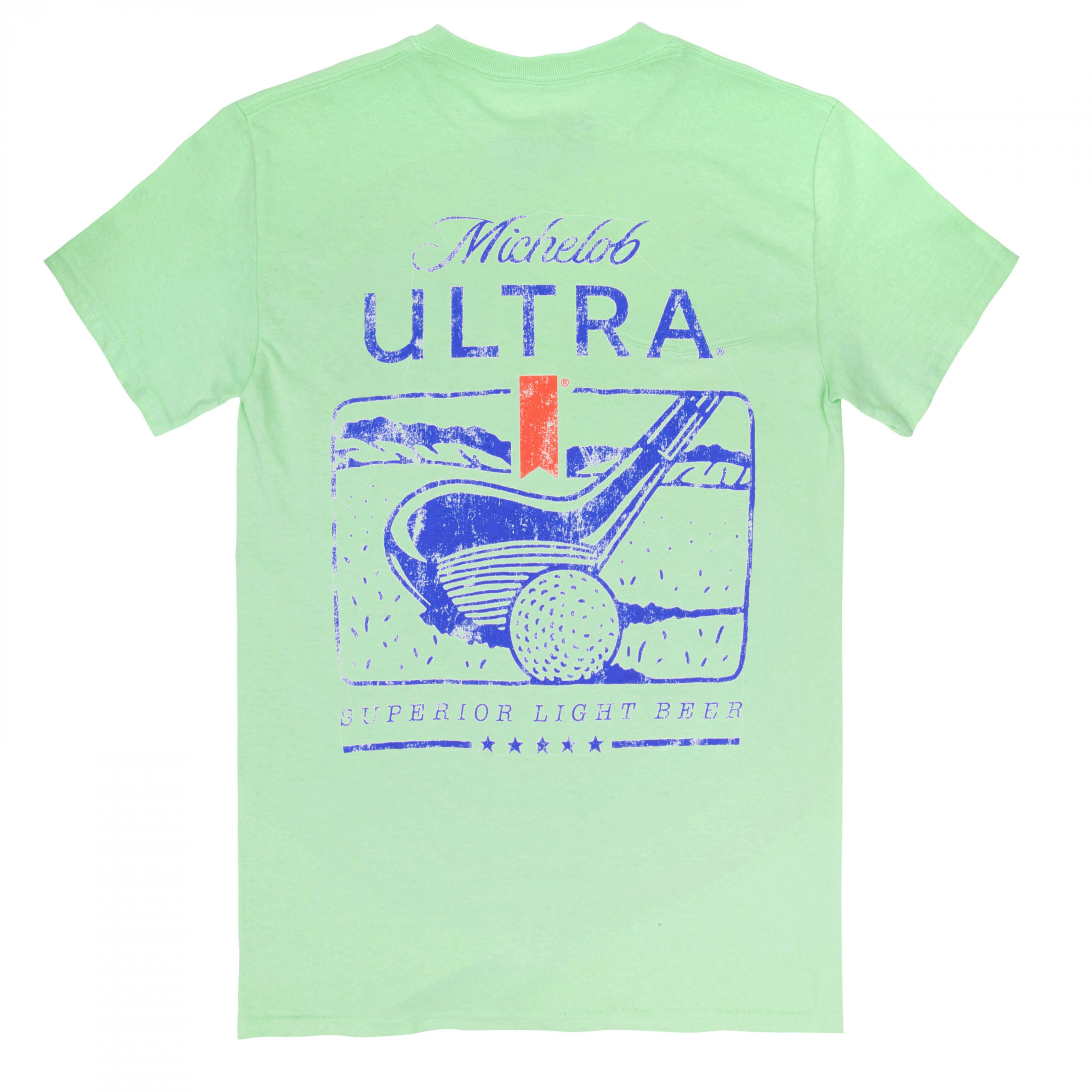 Michelob Ultra Golf Driver Green Colorway Front and Back Print T-Shirt