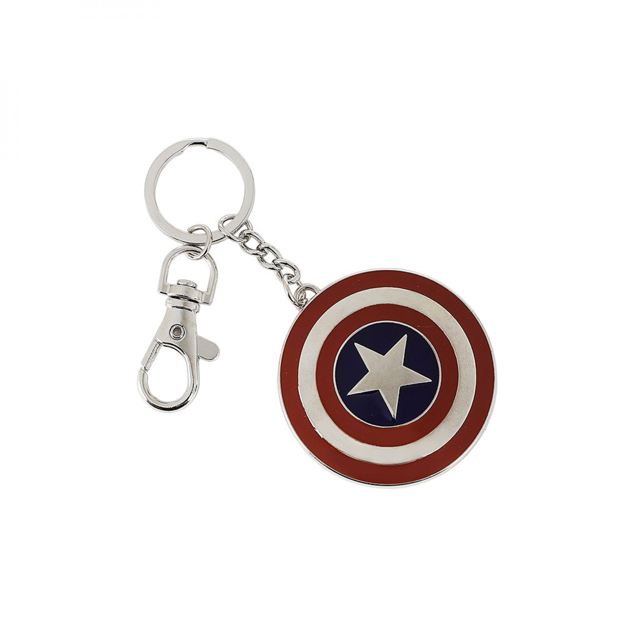 Captain America Domed Vibranium Shield Keychain, Multi-Color