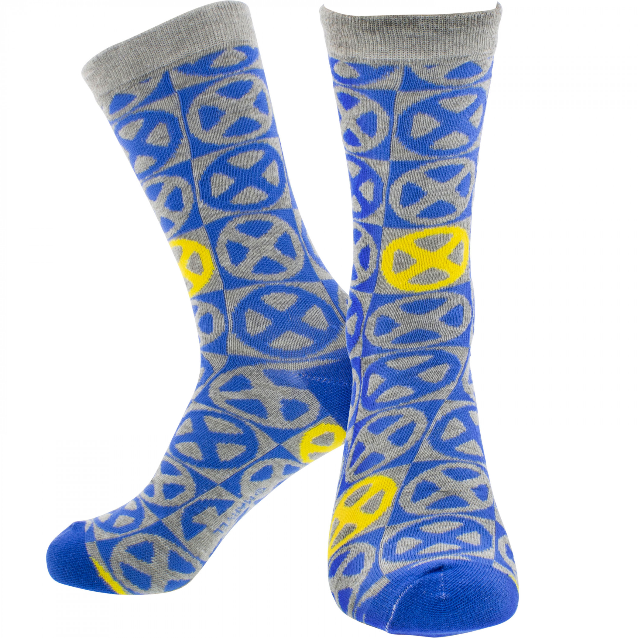X-Men Glitch Logo Crew Socks, Blue