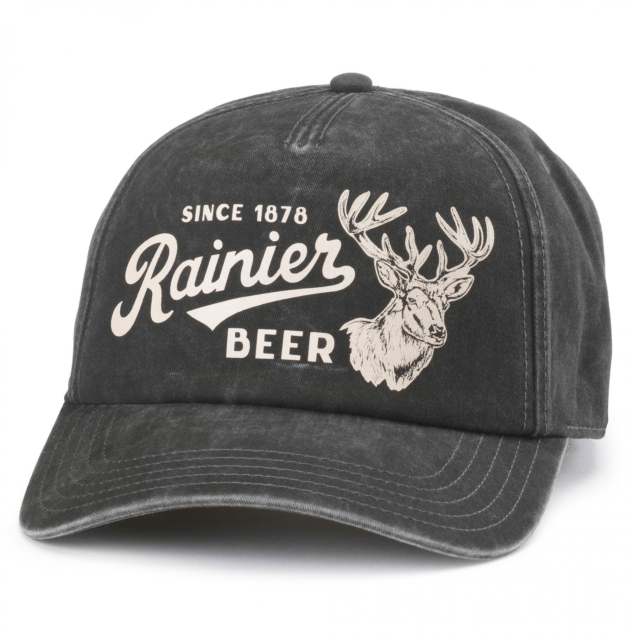 Rainer Beer Since 1878 Black Buck Walker Adjustable Hat
