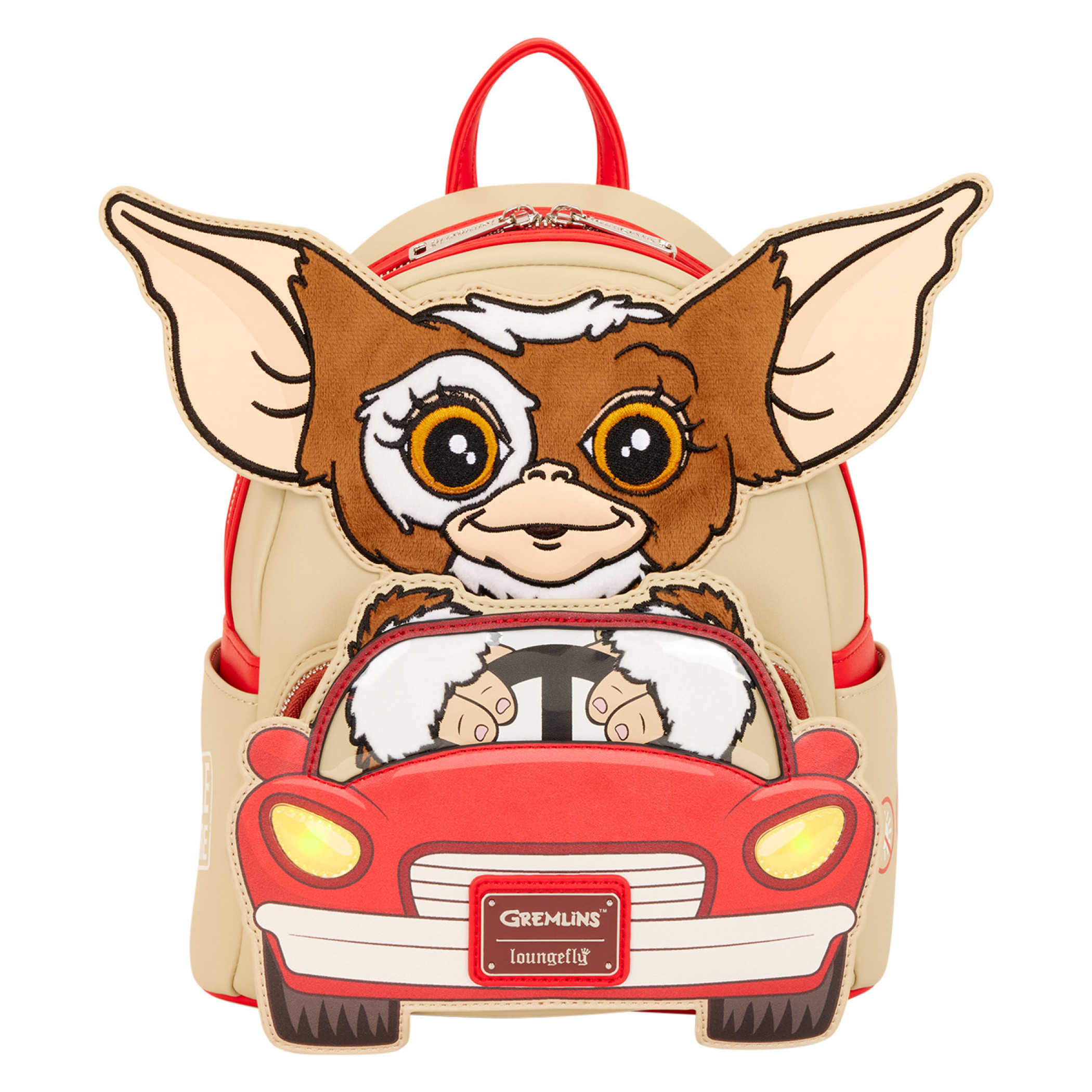 Gremlins Gizmo Driving Light-Up Mini Backpack By Loungefly, Multi-Color