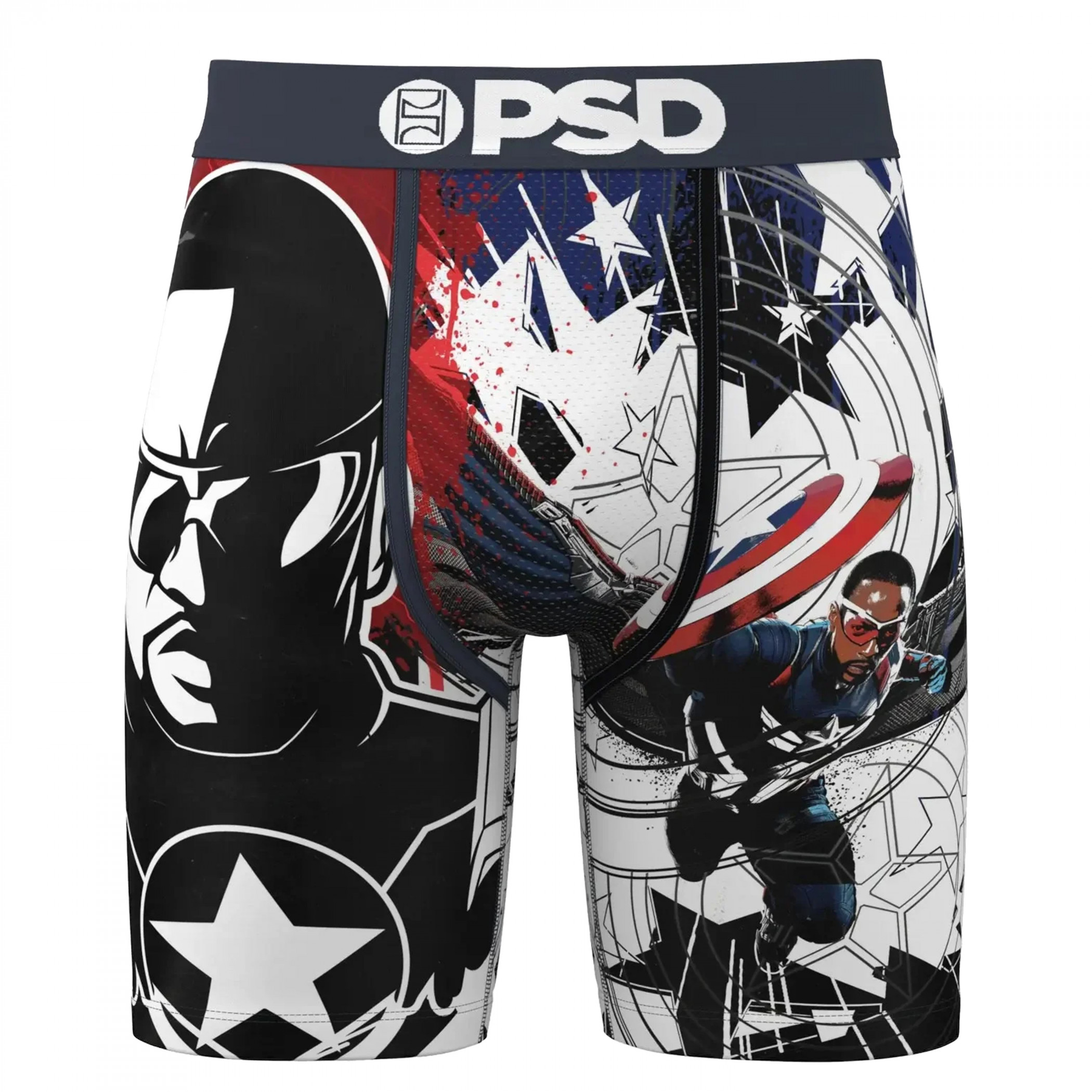 Falcon Collage PSD Boxer Briefs, Multi-Color